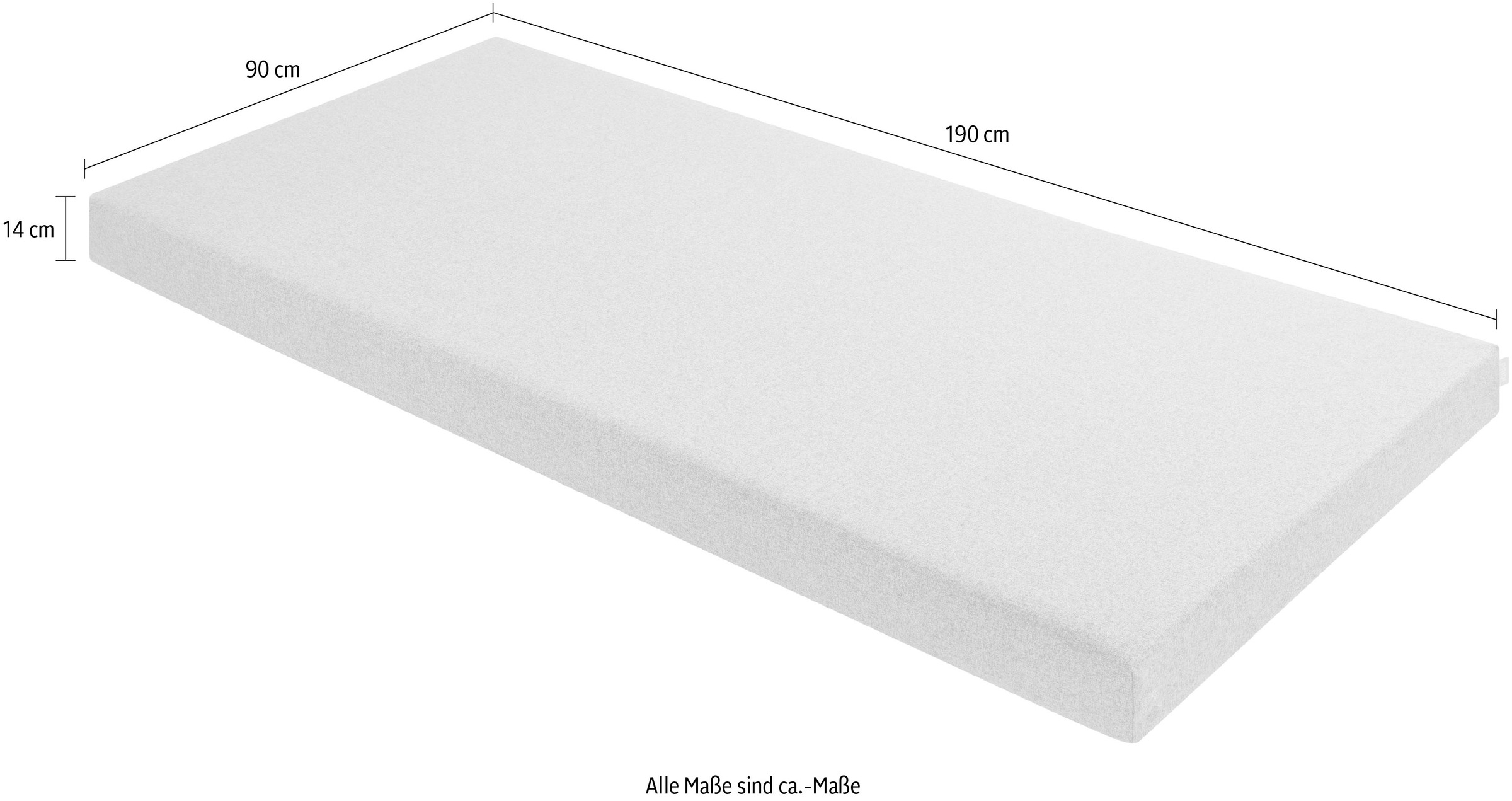 PAIDI Kaltschaummatratze »FLYNN, 7-Zonen Wendematratze mit Gel-Schaumlage« 14 cm hoch Verschiedene Größen und Farben, H2, 30° waschbarer Bezug, 1 Stk. tlg. Kinder- und Jugendseite, atmungsaktiv, strapazierfähig, Mikrofaser