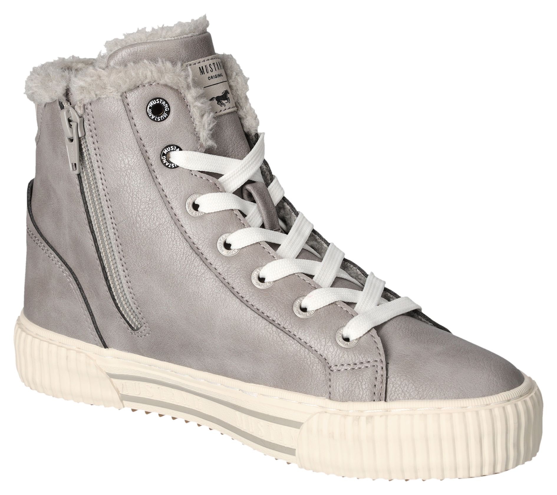 Mustang Shoes Winterboots, High Top Sneaker, Schnürboots mit Plateausohle günstig online kaufen