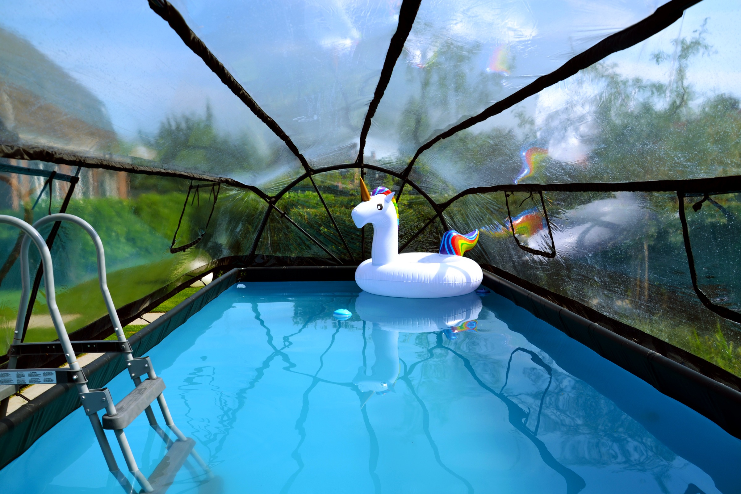 EXIT Framepool "inkl. multifunktionaler Poolabdeckung" BxLxH: 250x540x100 c günstig online kaufen