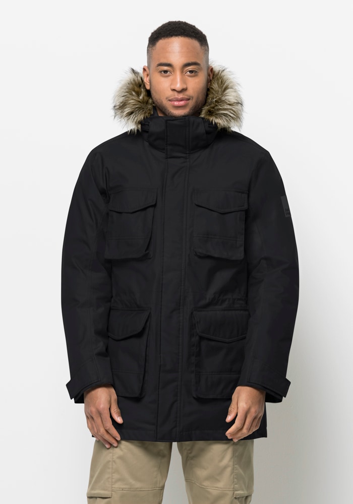 Jack Wolfskin Funktionsparka "WINTERFROST DOWN PARKA M", mit Kapuze