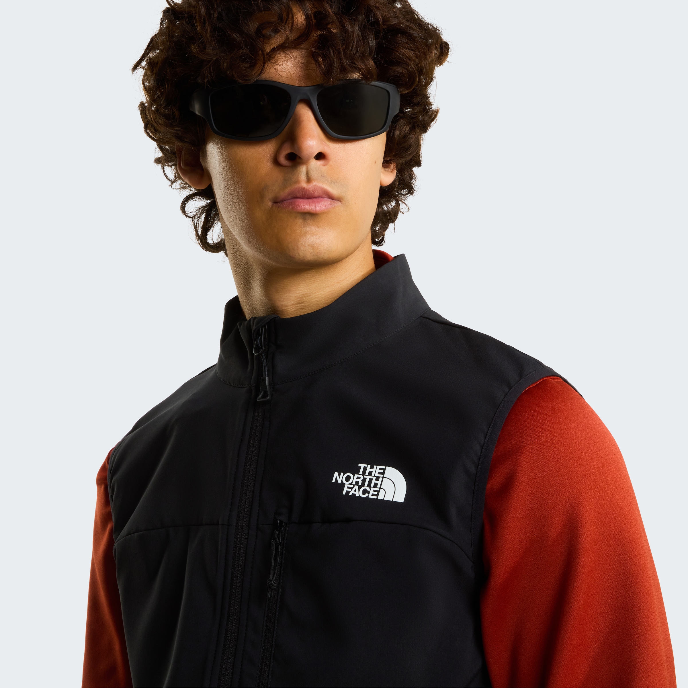 The North Face Softshellweste »M NIMBLE VEST 2« aus atmungsaktivem Softshellmaterial, mit WindWall™-Gewebe
