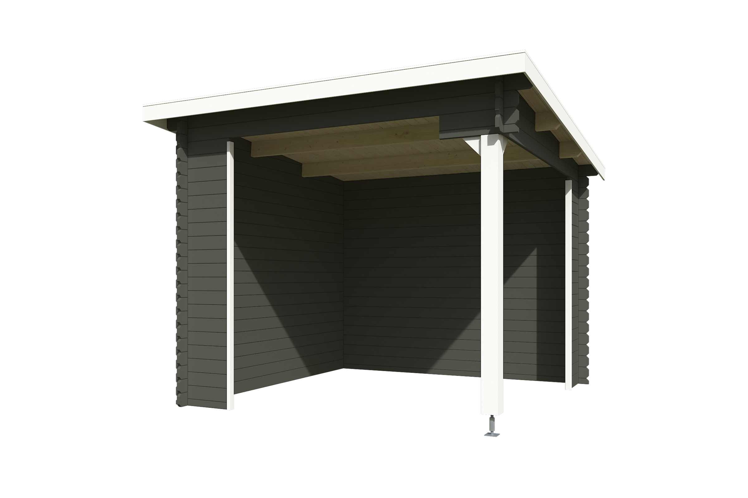 Nordic Holz Gartenhaus "Buffalo 275", (Unterstand inkl. Rückwand) günstig online kaufen