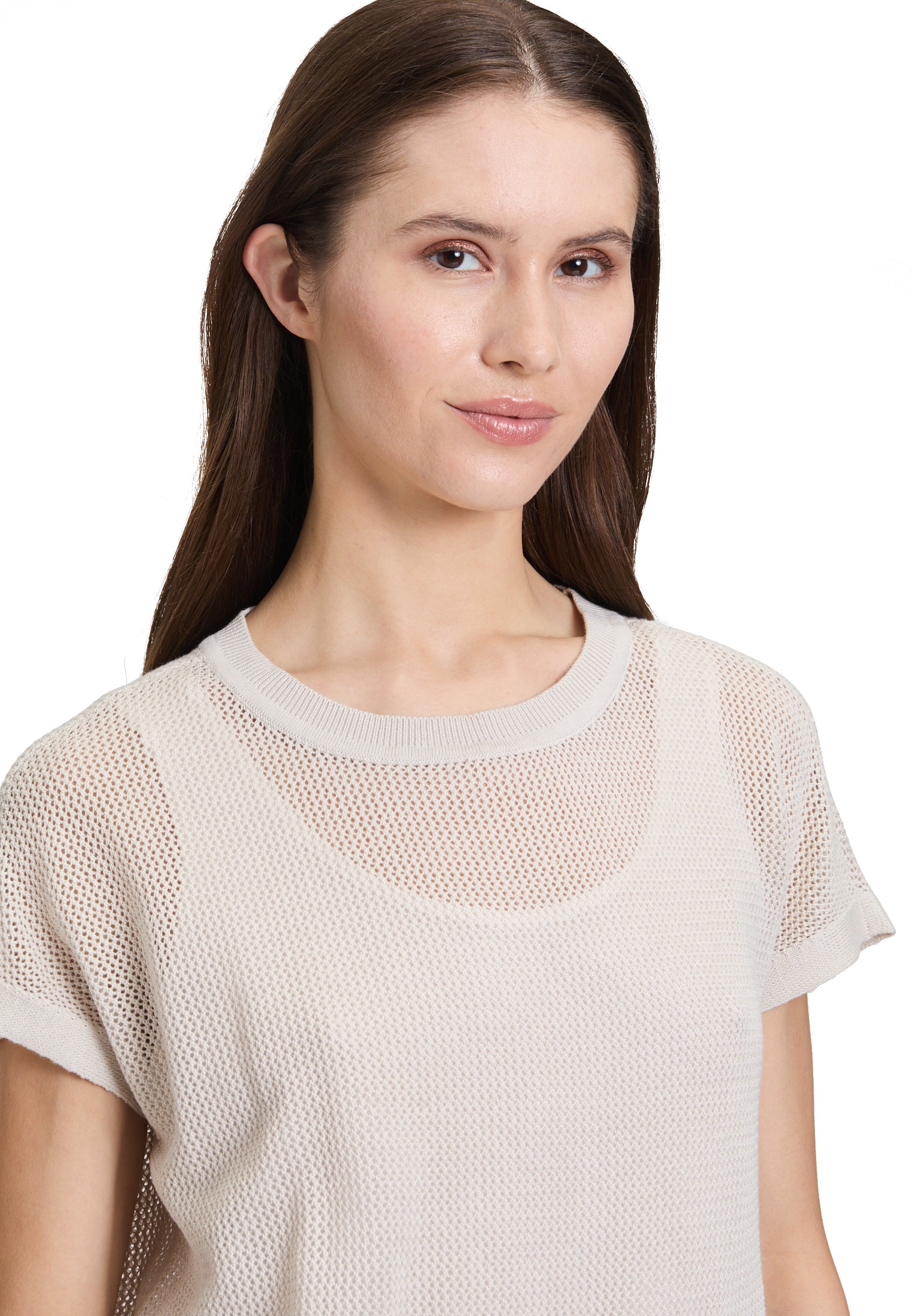 Betty Barclay Stricktop »Betty Barclay Lochstrick-Pullover ohne Arm«