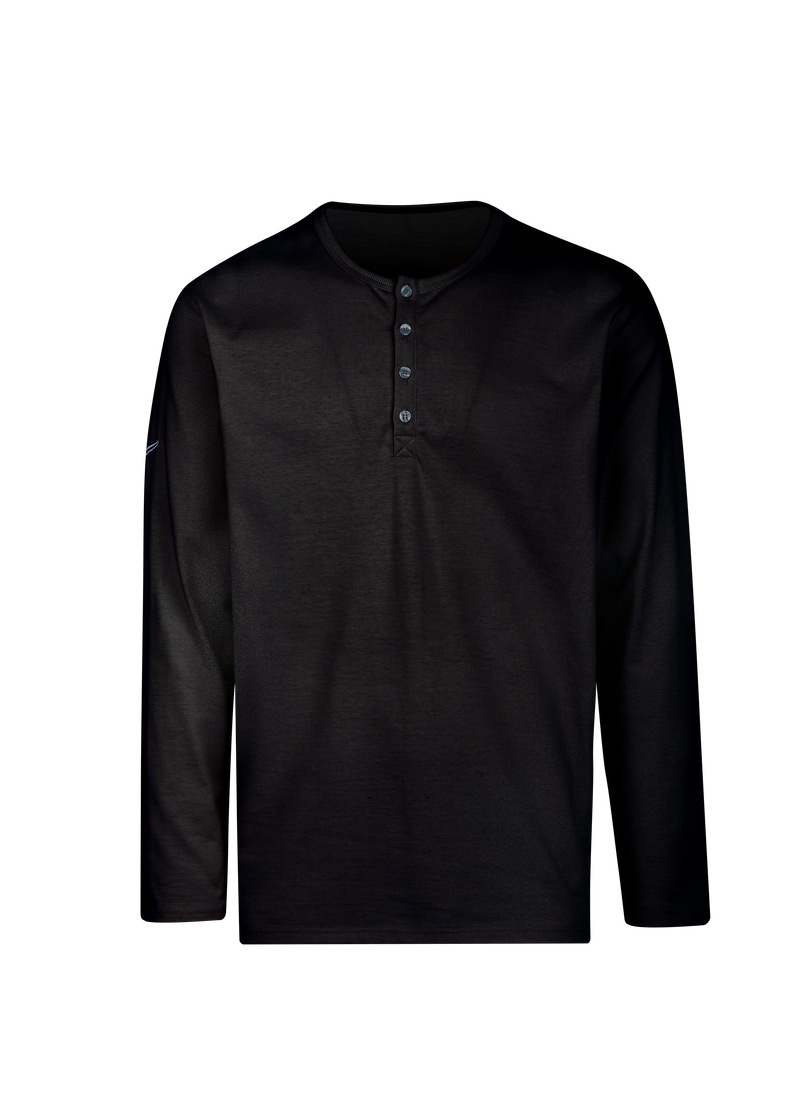 Trigema Longsleeve "TRIGEMA Langarmshirt mit Knopfleiste", (1 tlg.) günstig online kaufen