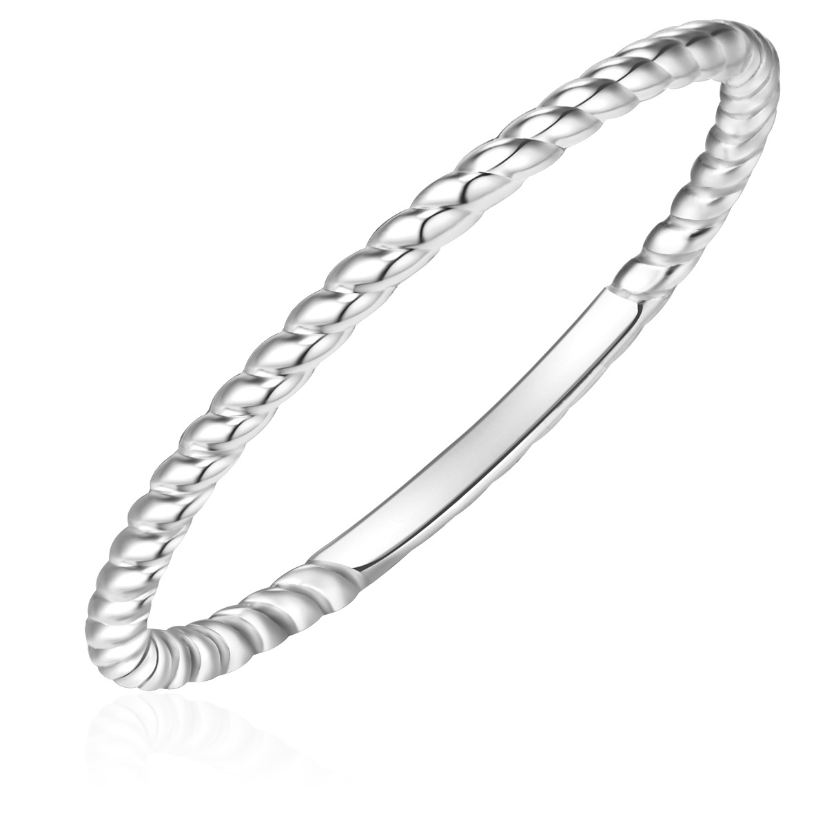 Fingerring GLANZSTÜCKE MÜNCHEN "X983" Gr. 60, silber, Fingerringe, Damen, 60, Silber 925 (Sterlingsilber), 1,4mm, Fingerring, aus Sterling Silber 3