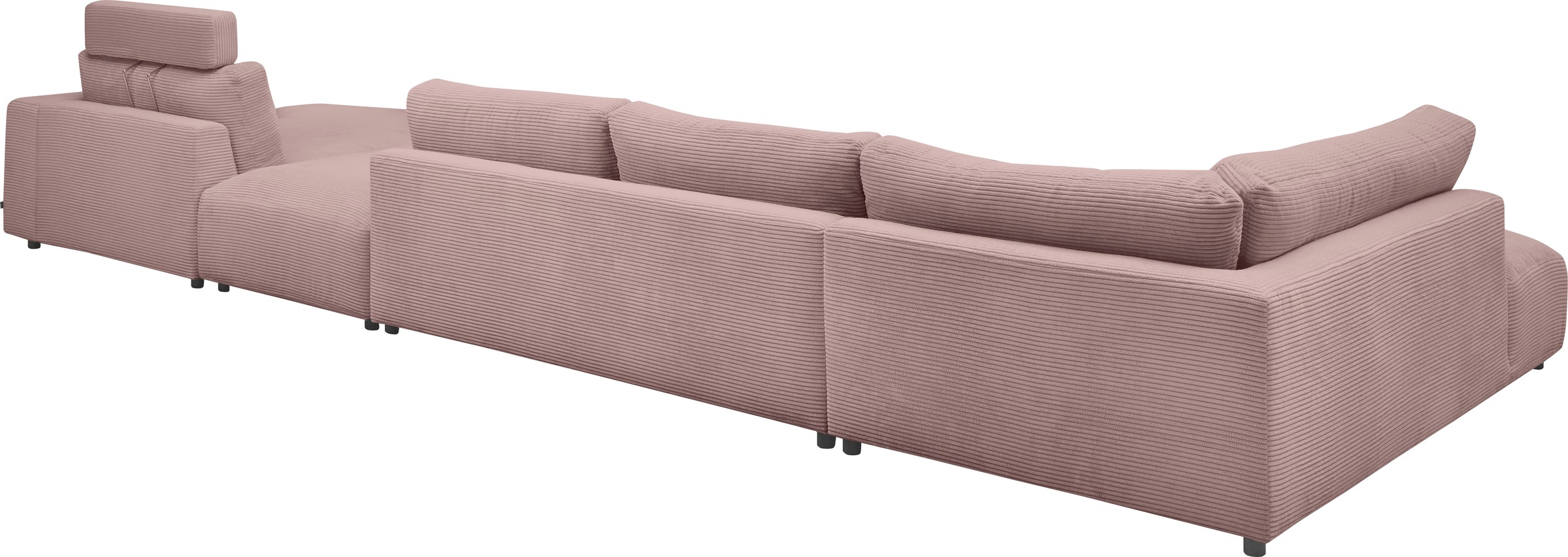 Musterring Wohnlandschaft »Lucia U-Form«, Cord-Bezug, inklusive Kopfstütze, Gesamtbreite 524 cm