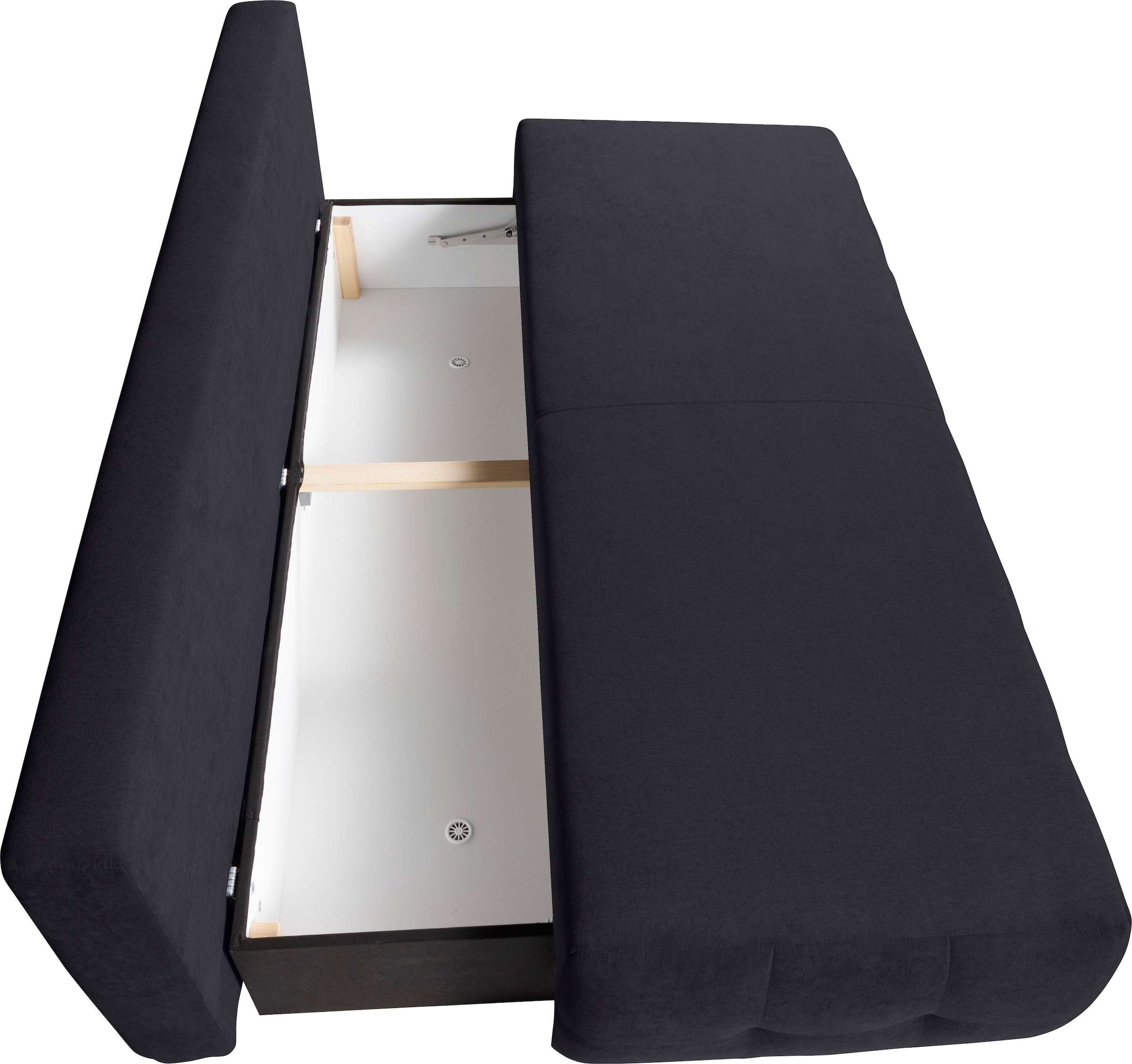 WERK2 Schlafsofa »Indigo Big-Sofa, Schlafsofa, Bettkasten, Luxus Microfaser, Federkern« Luxus-Microfaser weich, Schlaffunktion, Bettkasten