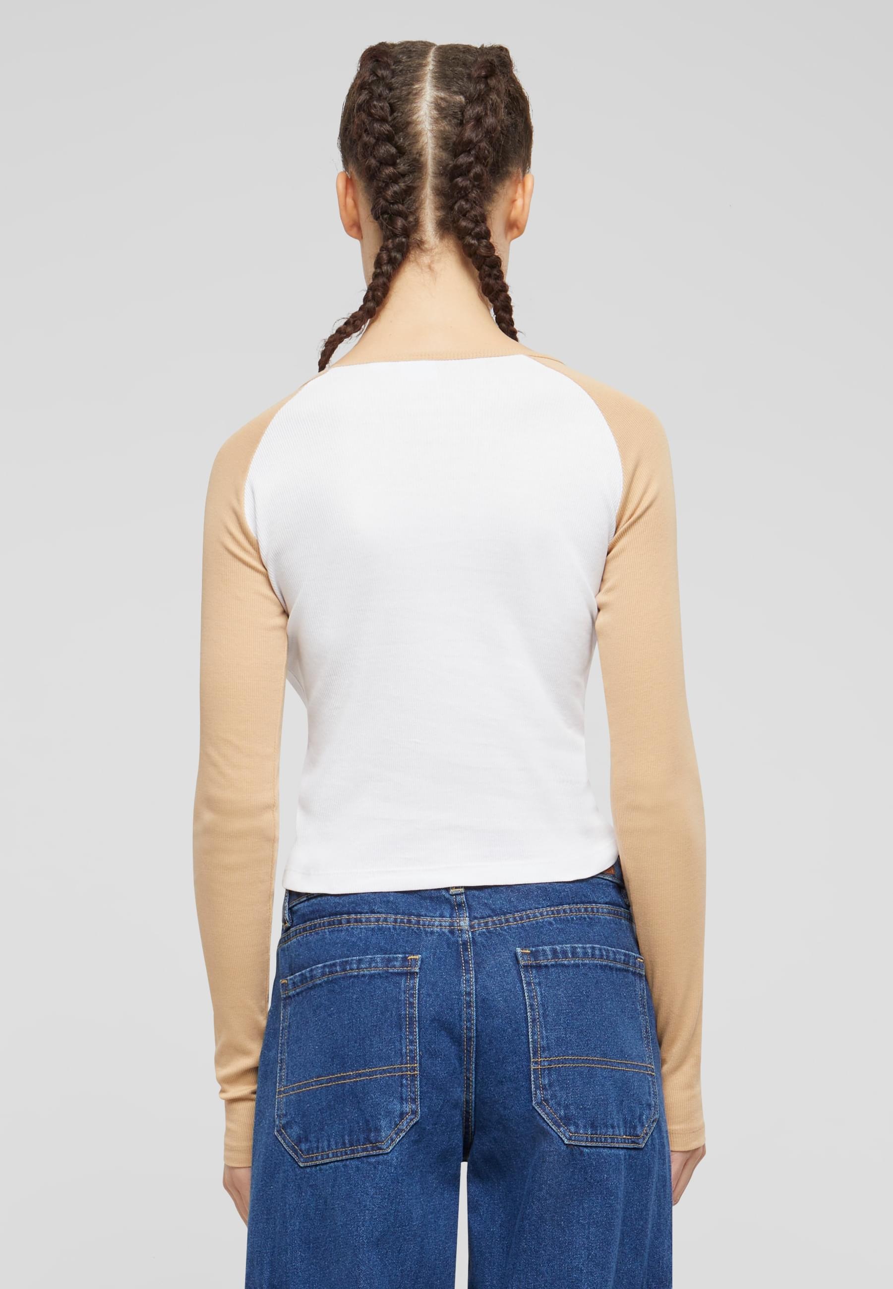 Karl Kani T-Shirt »Karl Kani Damen KW241-043-1 Karl Kani Varsity Crop Block Rib Ls«, (1 tlg.)
