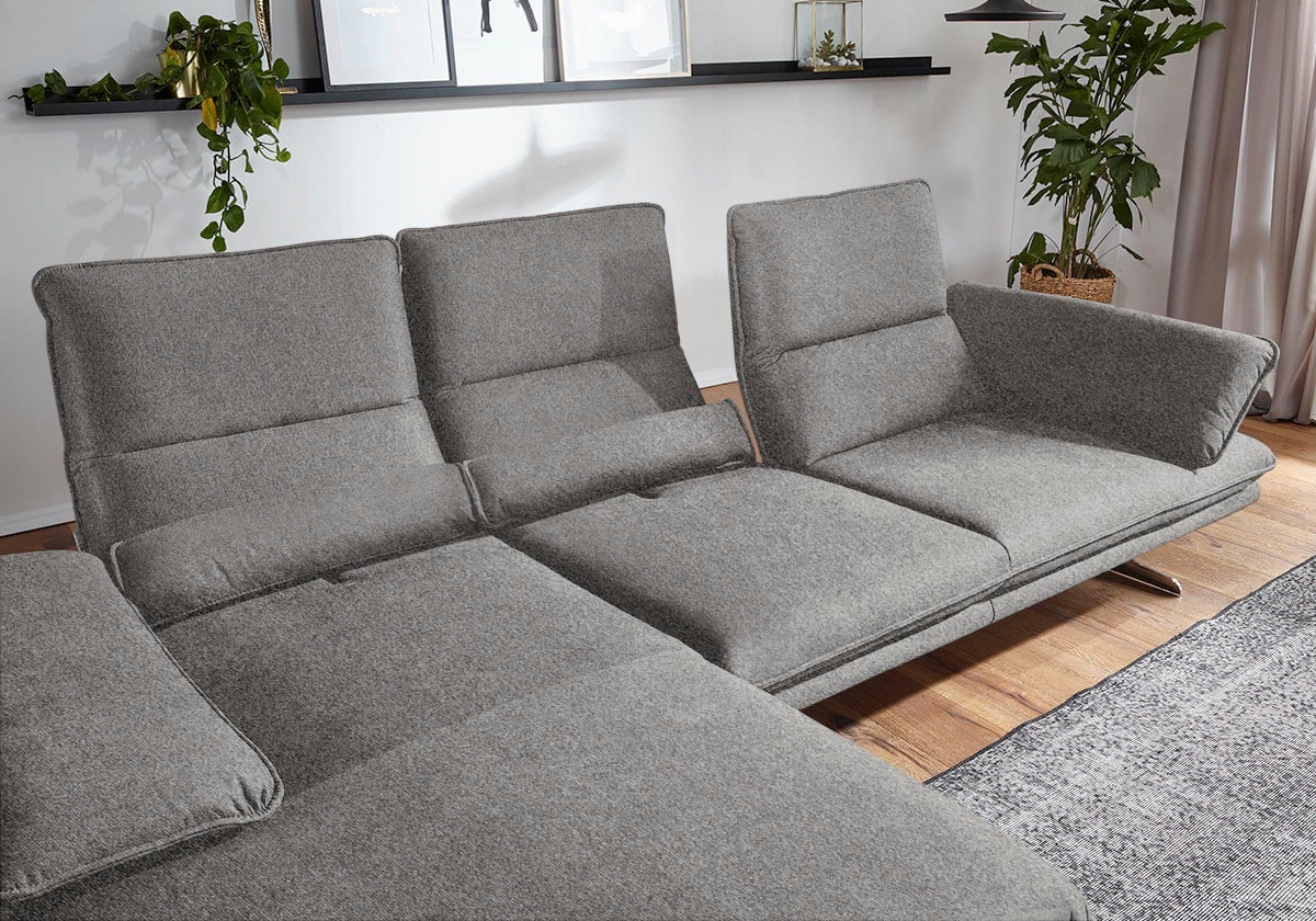 W.SCHILLIG Ecksofa "broadway, Designsofa mit tollem Sitzkomfort, L-Form", S günstig online kaufen