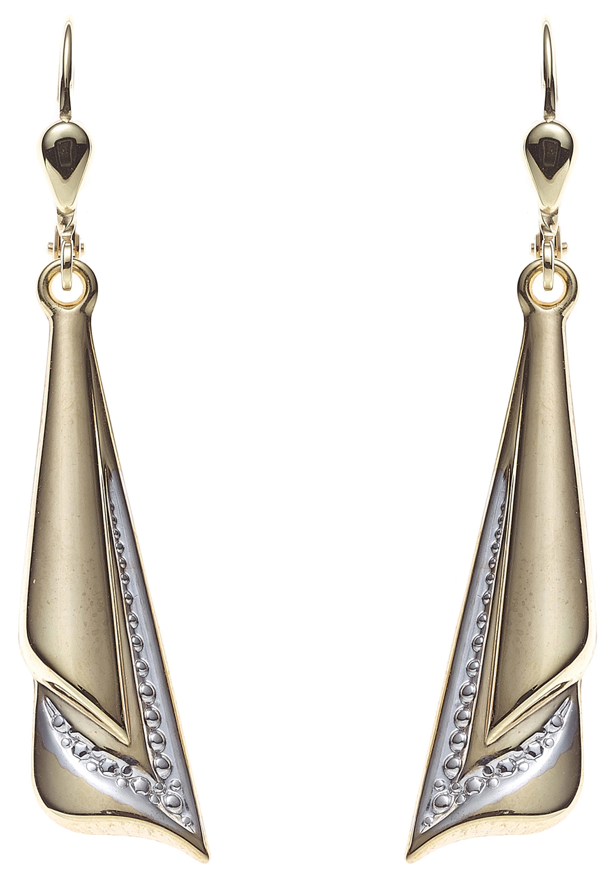 JOBO Paar Ohrhänger 333 Gold bicolor