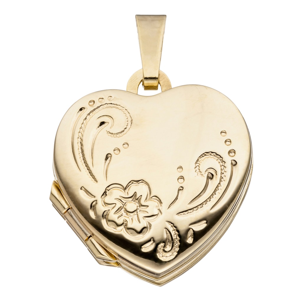 JOBO Medallionanhänger »Anhänger Medaillon Herz« 333 Gold JOBO Medallionanhänger »Anhänger Medaillon Herz« 333 Gold