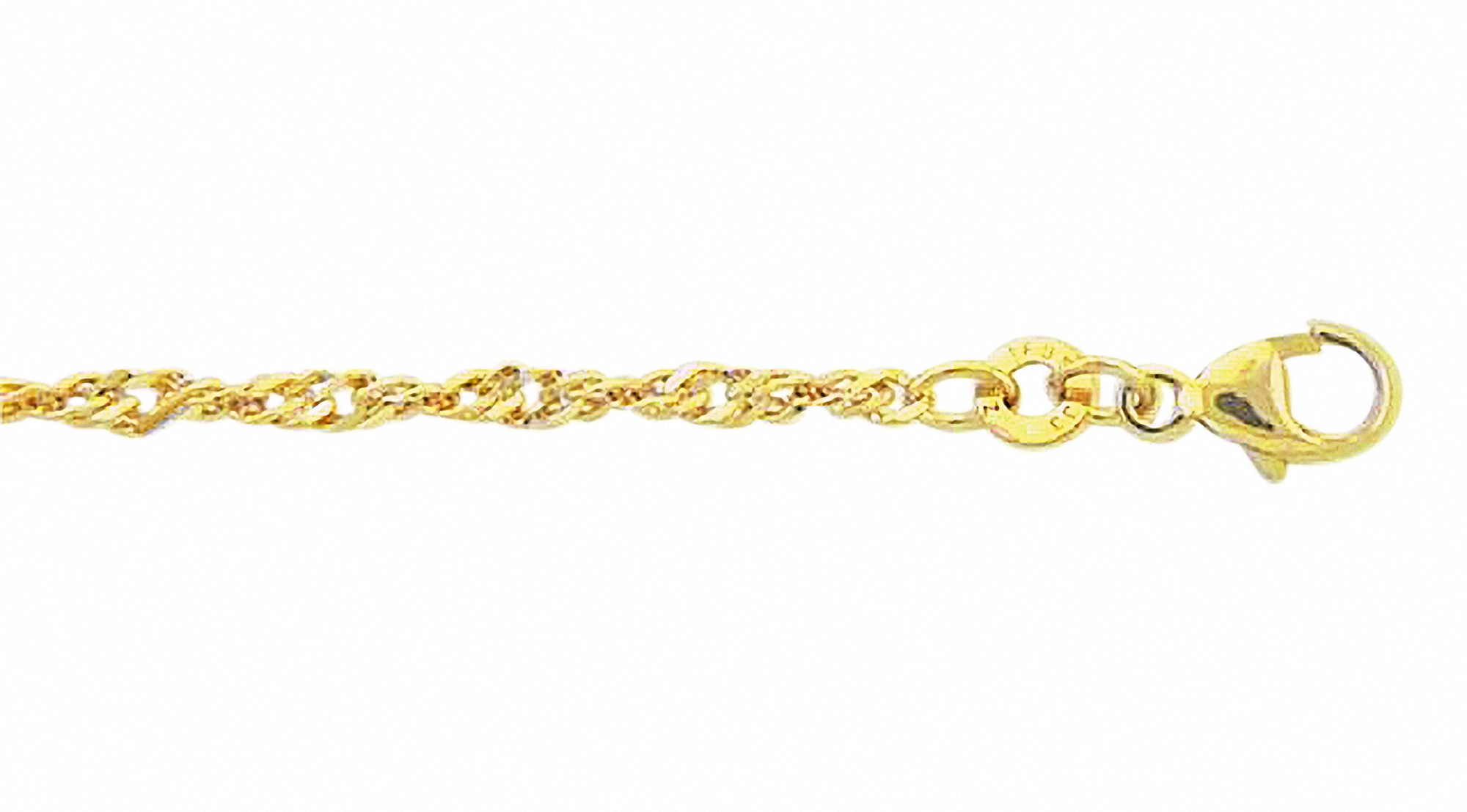 Goldkette »333 Gold Singapur Halskette 45 cm Ø 2,4 mm«, Goldschmuck für Damen