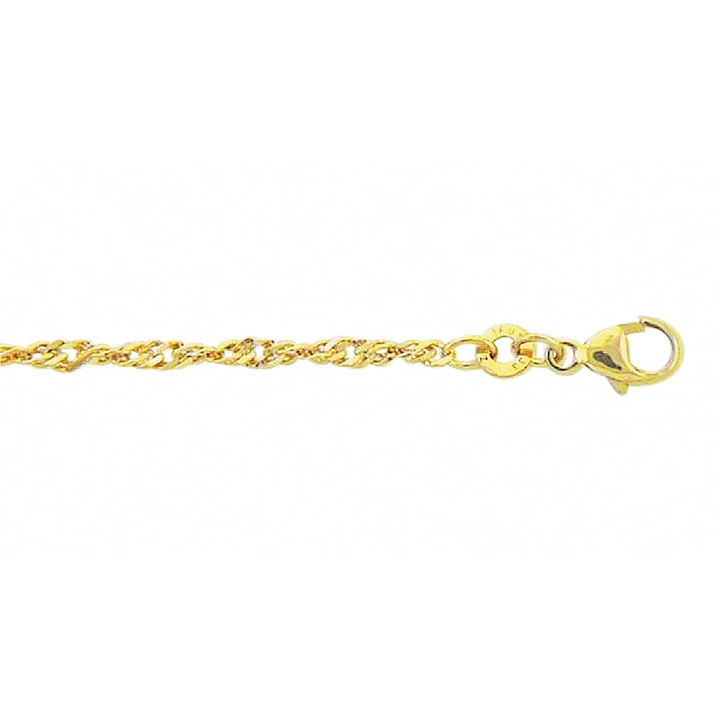 Adelia´s Goldkette »333 Gold Singapur Halskette 42 cm Ø 2,4 mm«