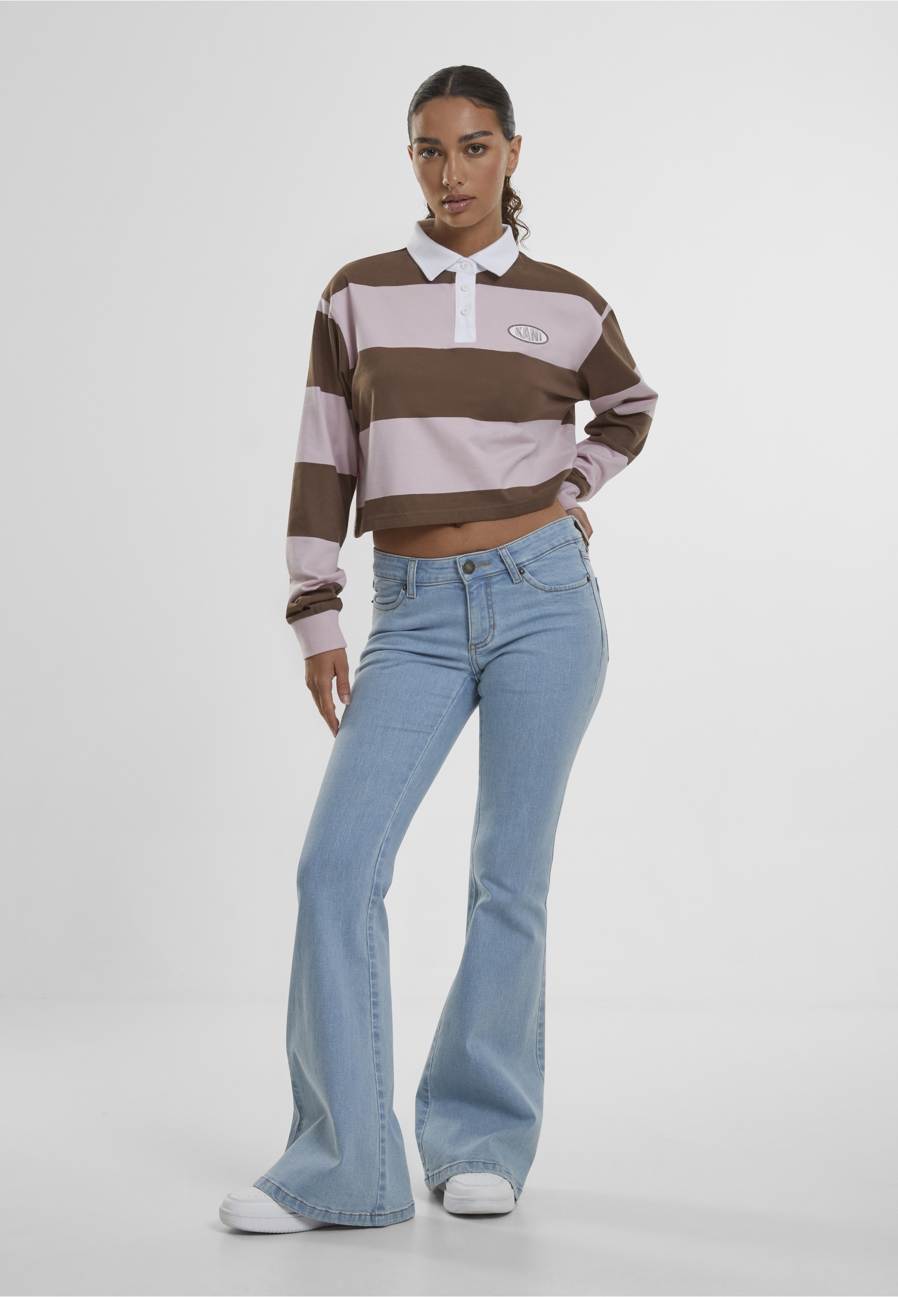 Karl Kani Longsleeve »Karl Kani Karl Kani Woven Signature Crop Striped Rugby LS« 1 Stk.