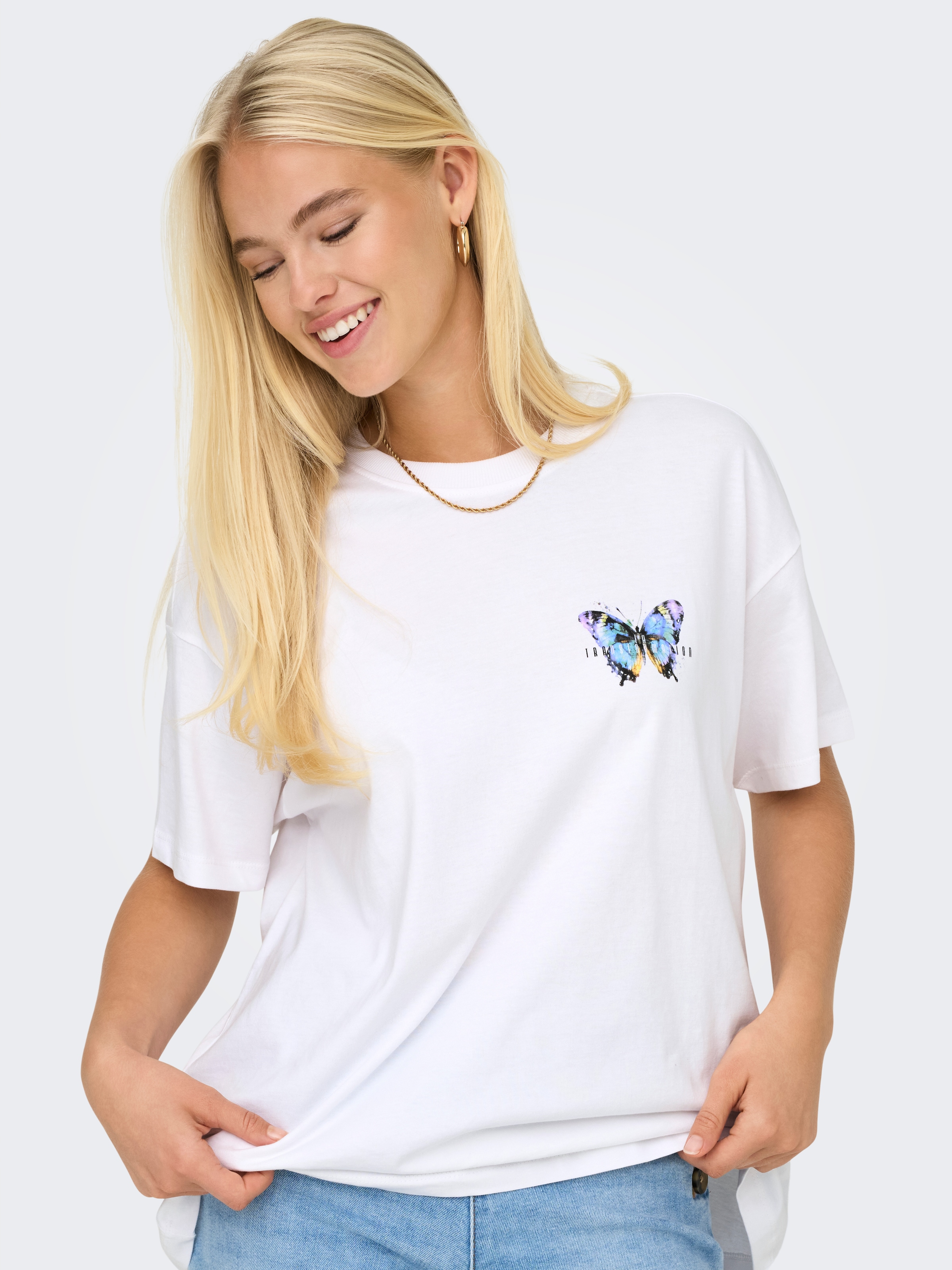 ONLY Kurzarmshirt »ONLVIVVI LIFE S/S LOVELY TOP JRS«