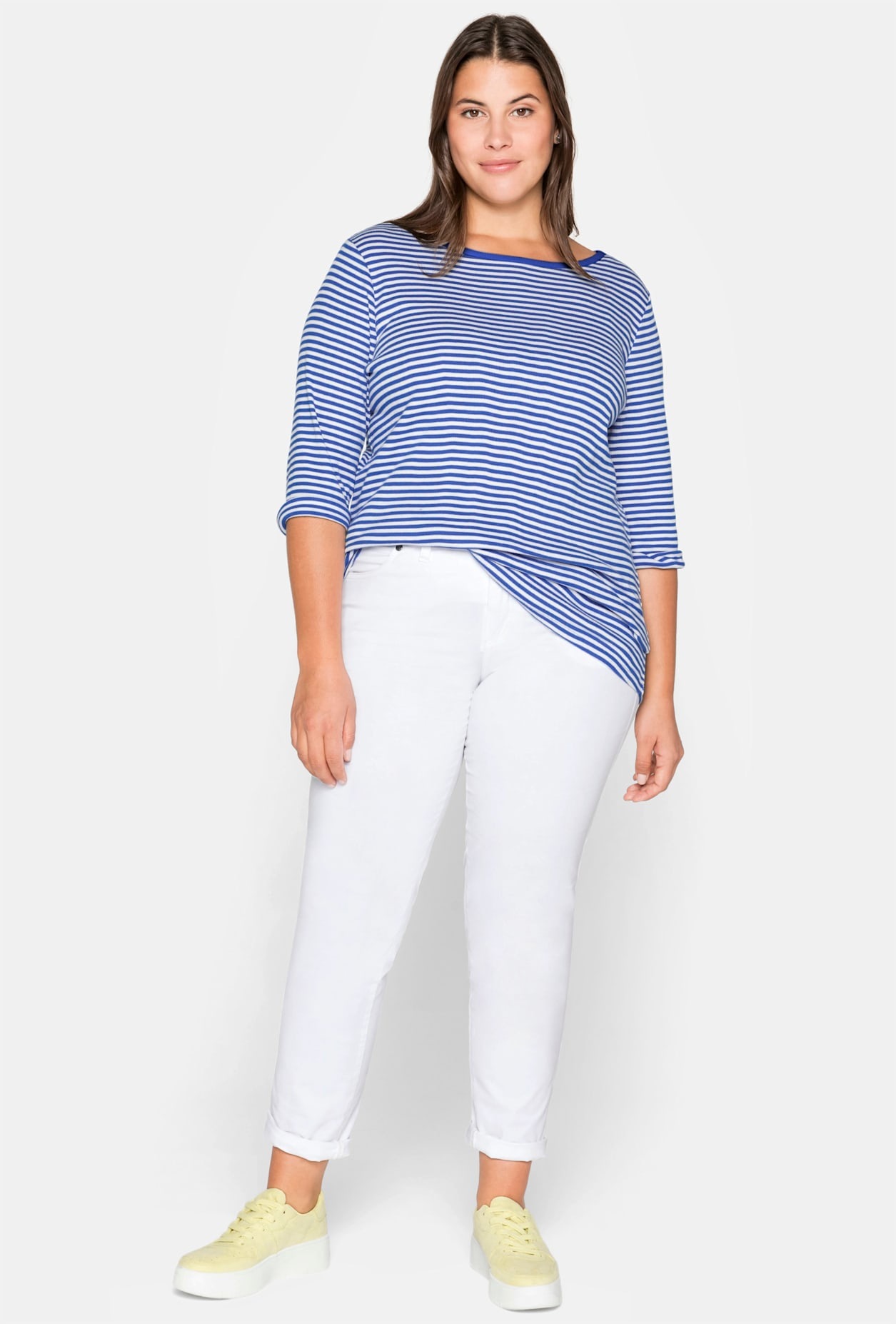 Sheego 3/4-Arm-Shirt "3/4-Arm-Shirt", (1 tlg.) günstig online kaufen