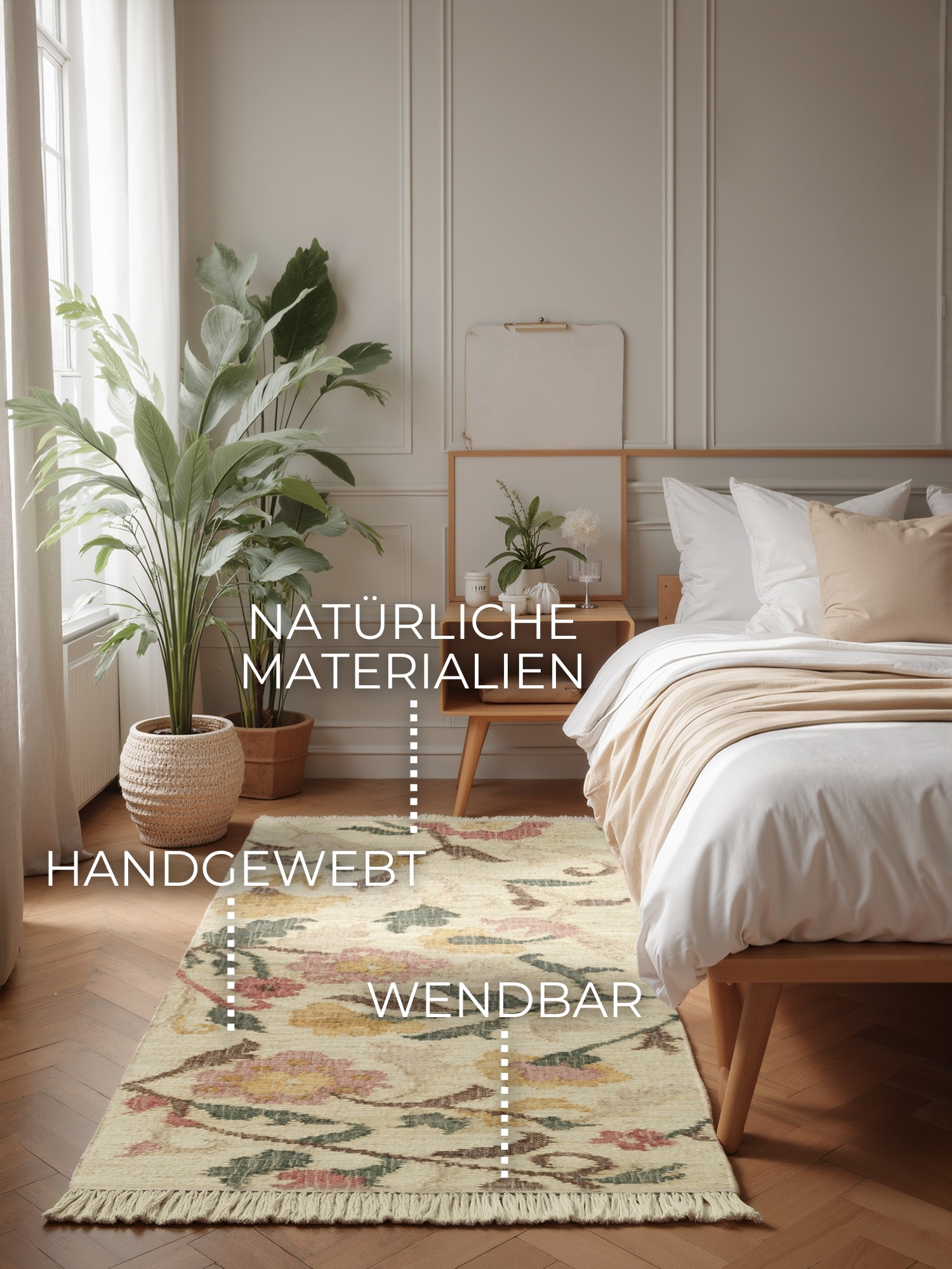 ELLE DECORATION Teppich "Kelim Violette" rechteckig 3 mm Höhe Jute, Baumwol günstig online kaufen