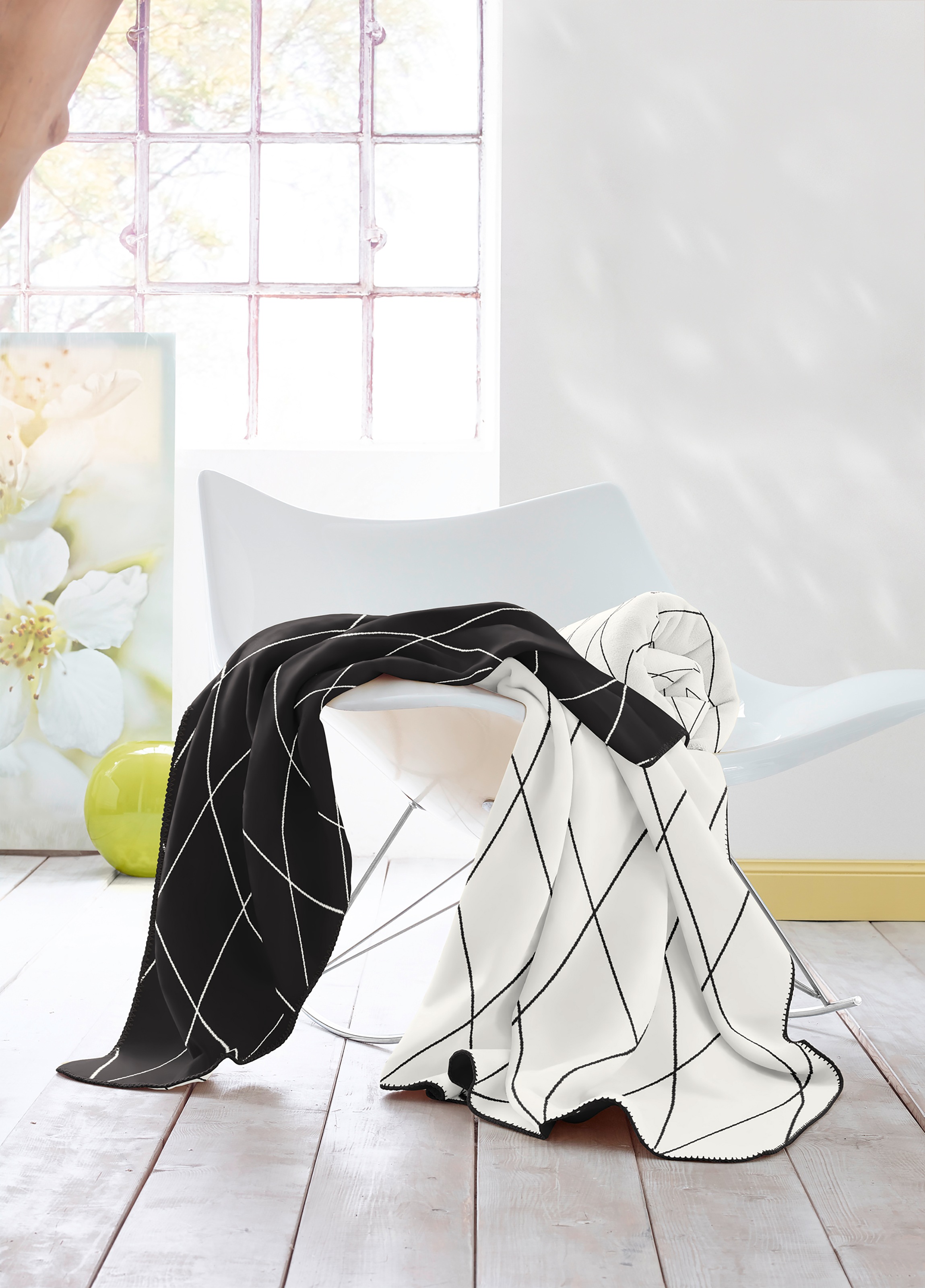 andas Wohndecke "Andas" Wendewohndecke mit modernem Zierstich günstig online kaufen