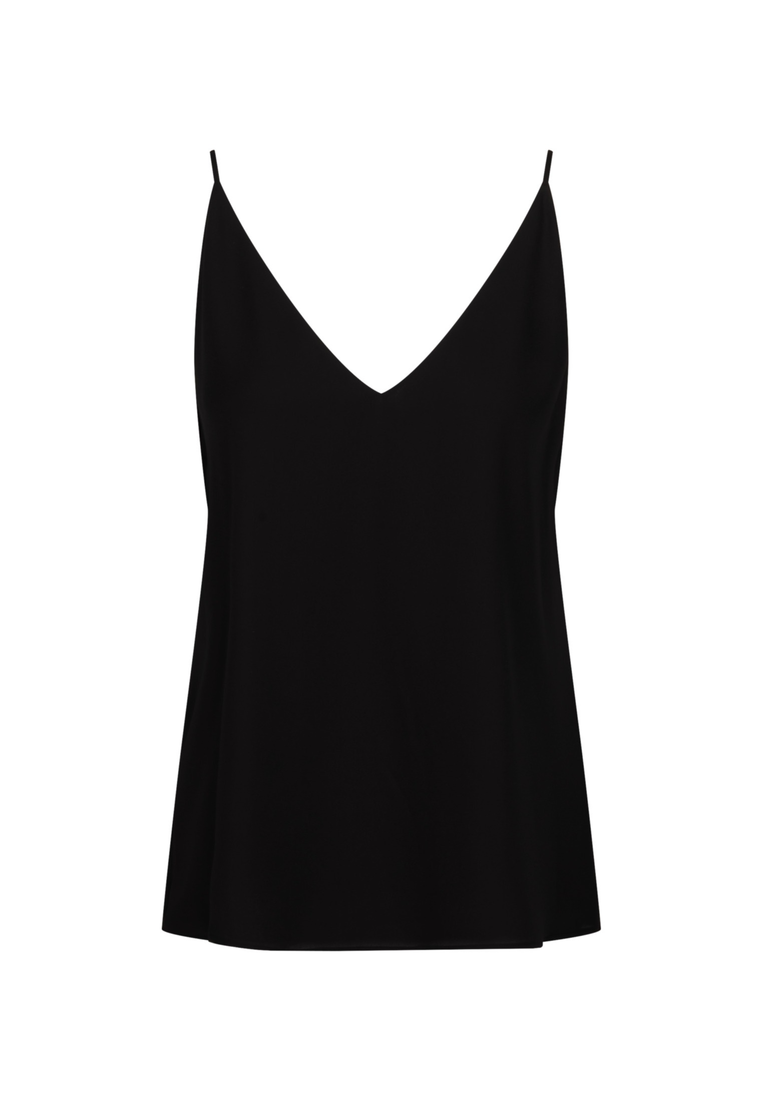 seidensticker Shirttop »Schwarze Rose«, Ohne Arm V-Neck Uni
