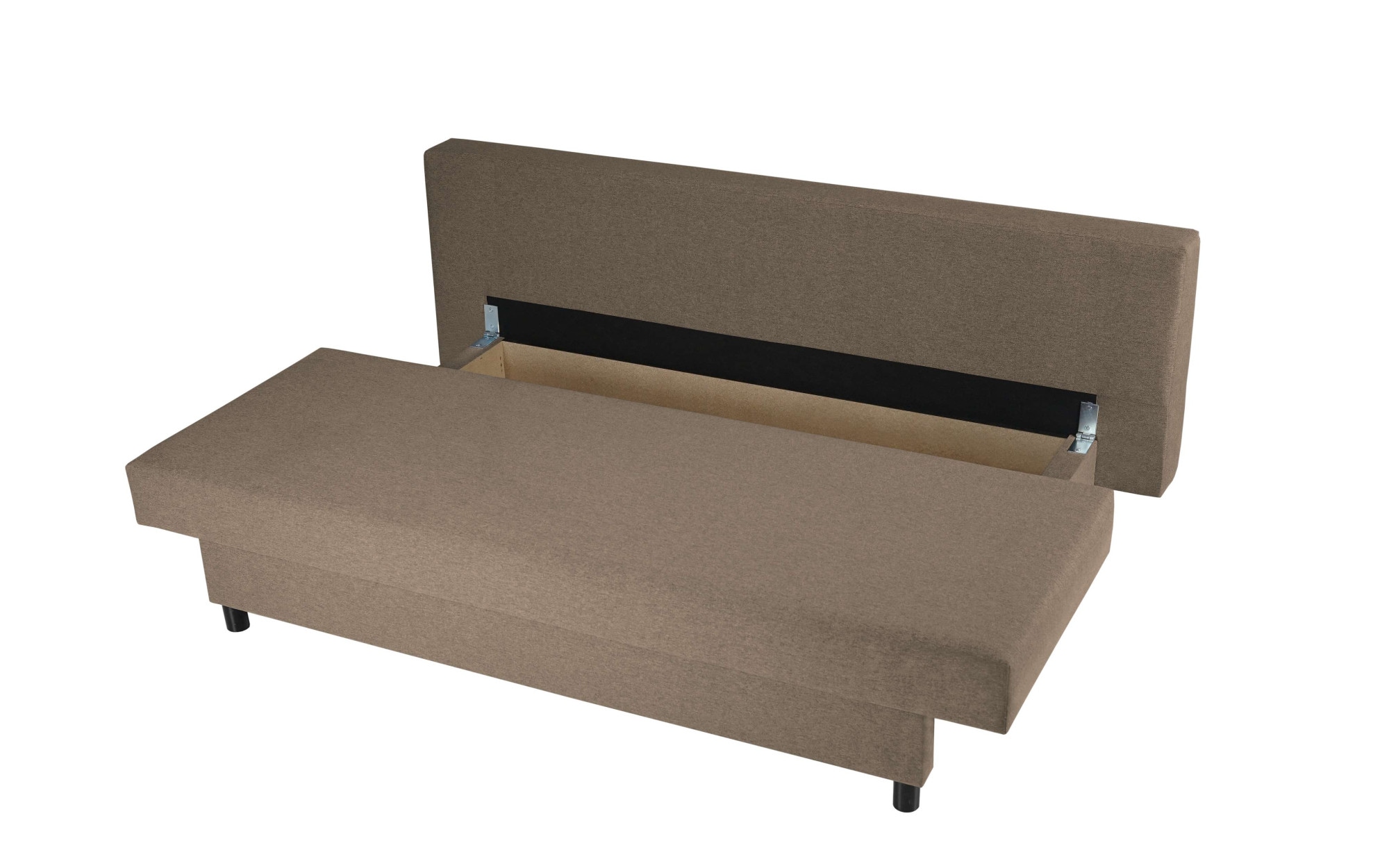INOSIGN 3-Sitzer »SAWYER Schlafsofa mit Bettkasten und Wellenunterfederung«, pflegeleichte Bezüge: Velvet & Struktur, B/T/H 193/86/83,5 cm