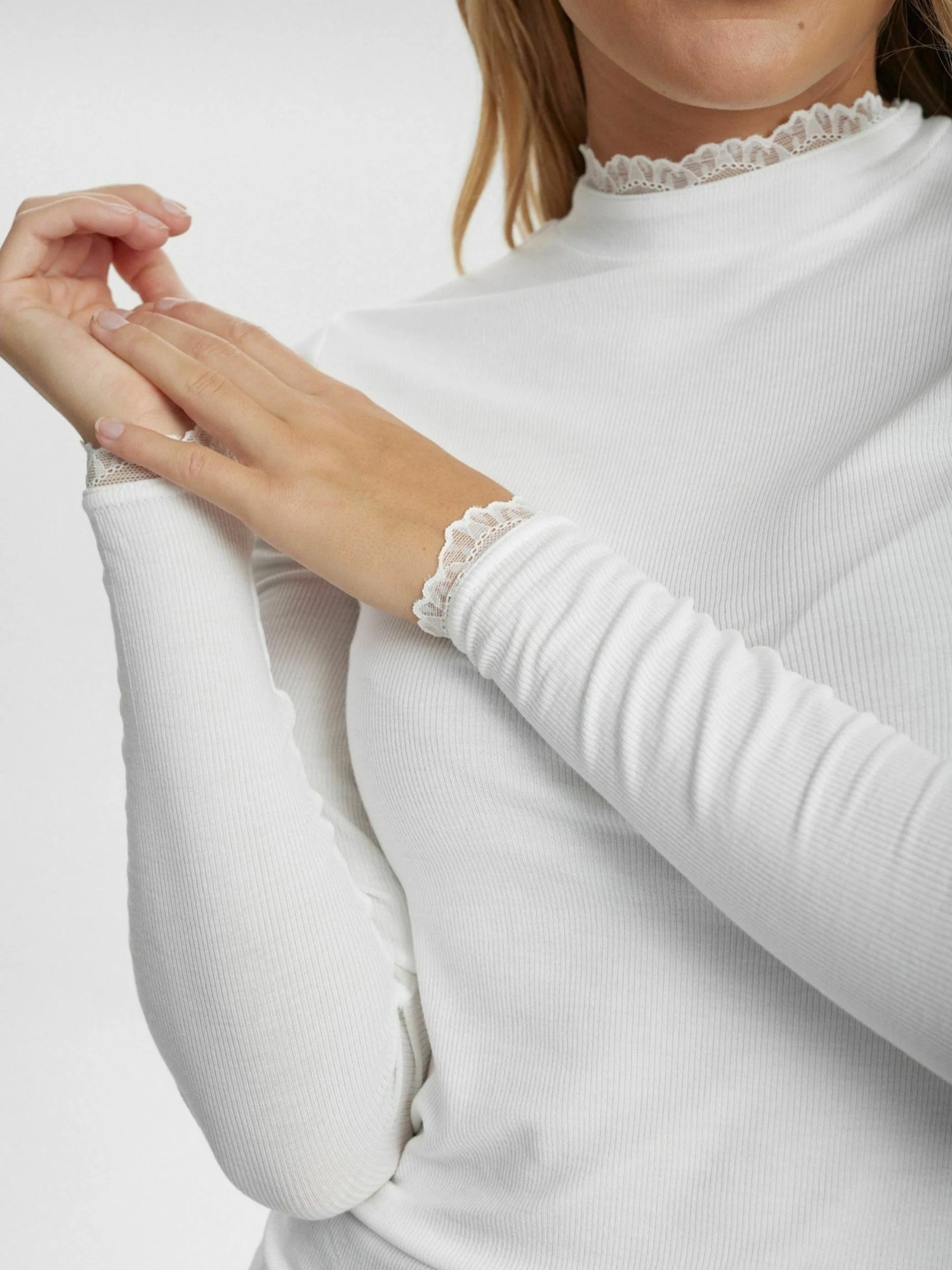 nümph Blusentop »Nümph Lace Blouse NUBOWIE«