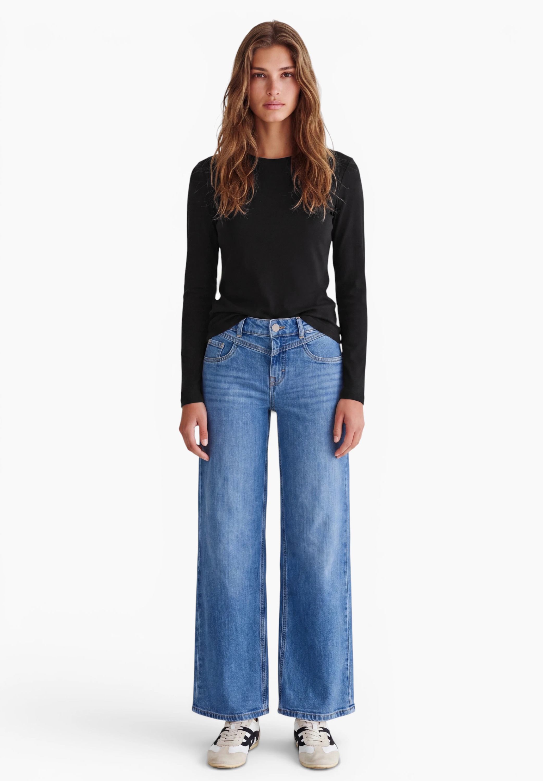 STREET ONE STUDIO Langarmshirt im soften Baumwoll-Mix
