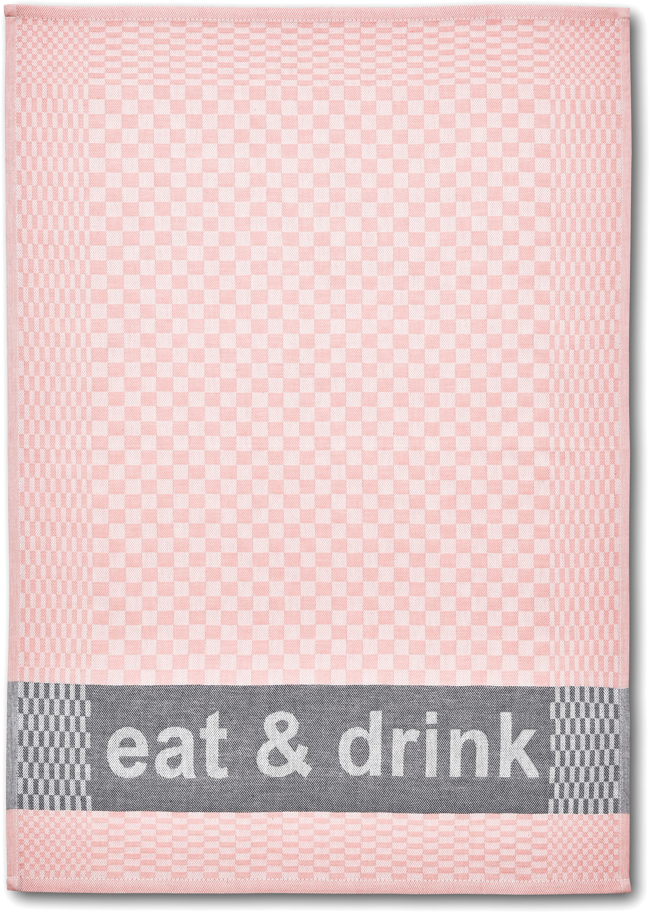 Dyckhoff Geschirrtuch »Eat & Drink, Maße je Tuch ca. 50x70 cm«, (Set, 3 tlg.), mit drei verschiedenen Motiven