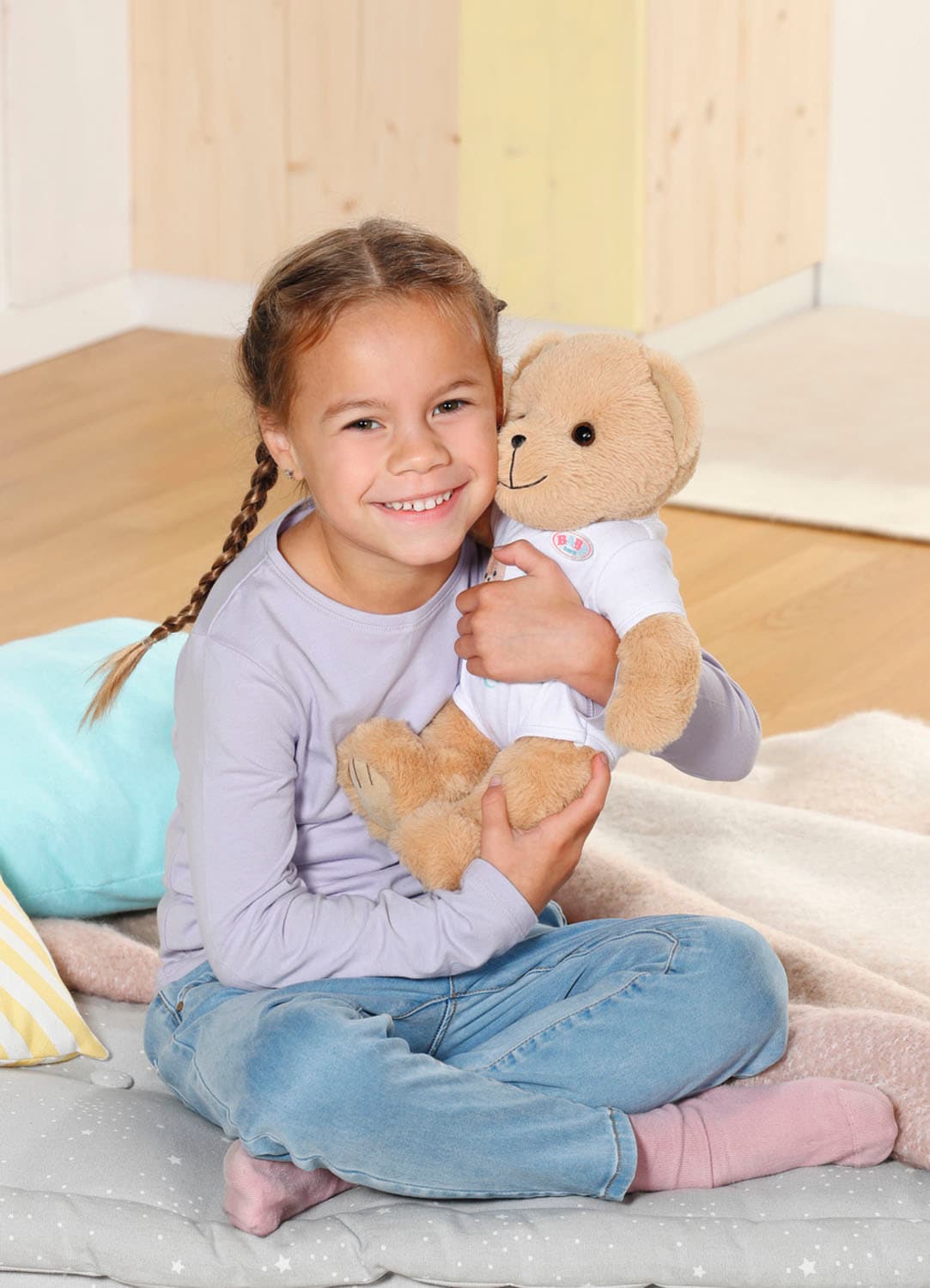 Baby Born Kuscheltier »Teddy Bär, weiß«, inklusive Strampler - Teddybär