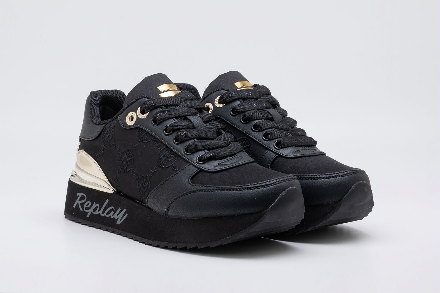 Plateausneaker »PENNY HARD«, Freizeitschuh, Halbschuh, Schnürschuh mit Metallic an der...