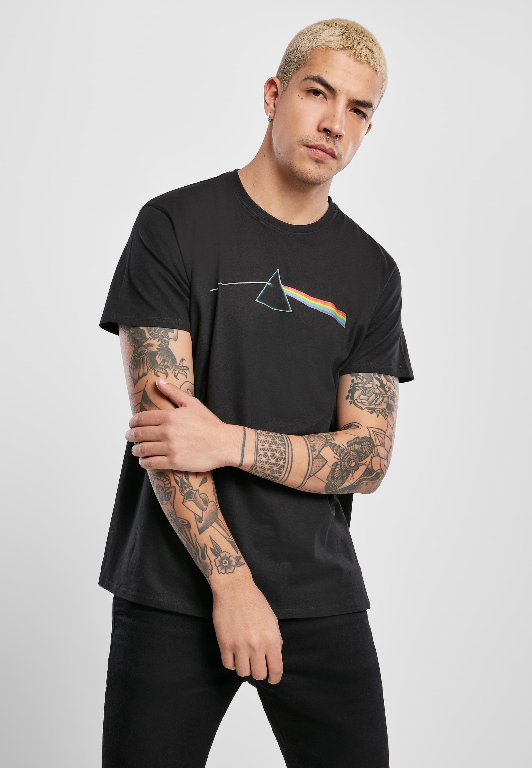 MisterTee T-Shirt »MisterTee Herren Pink Floyd Dark Side of the Moon Tee«, (1 tlg.)