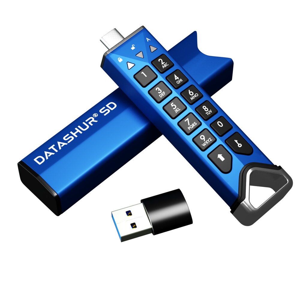 iStorage USB-Stick »datAshur SD«, (USB 3.2 Lesegeschwindigkeit 100 MB/s)