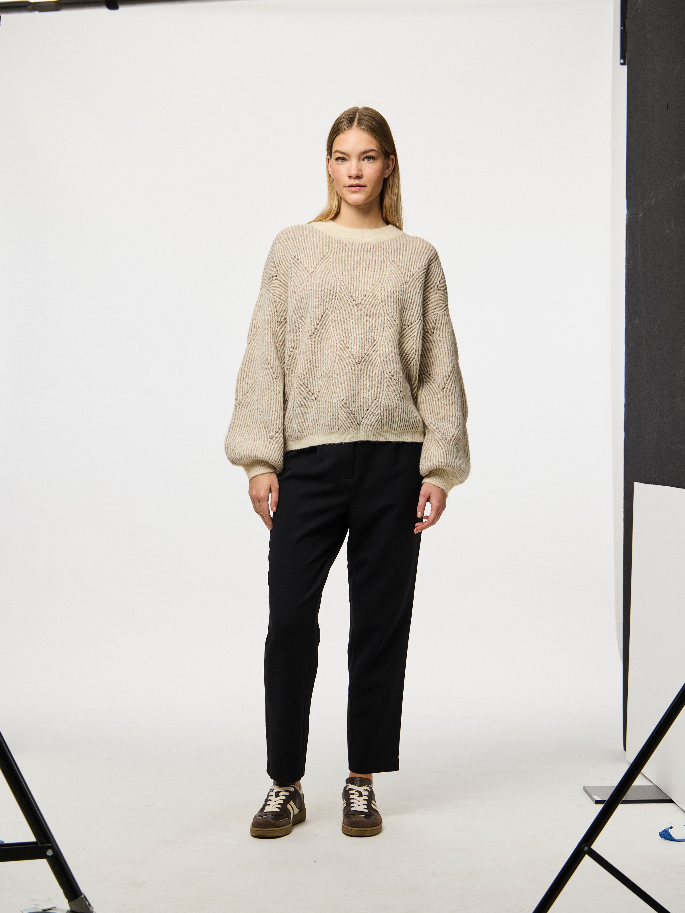pieces Rundhalspullover "PCJENNA LS O-NECK KNIT NOOS BC" günstig online kaufen