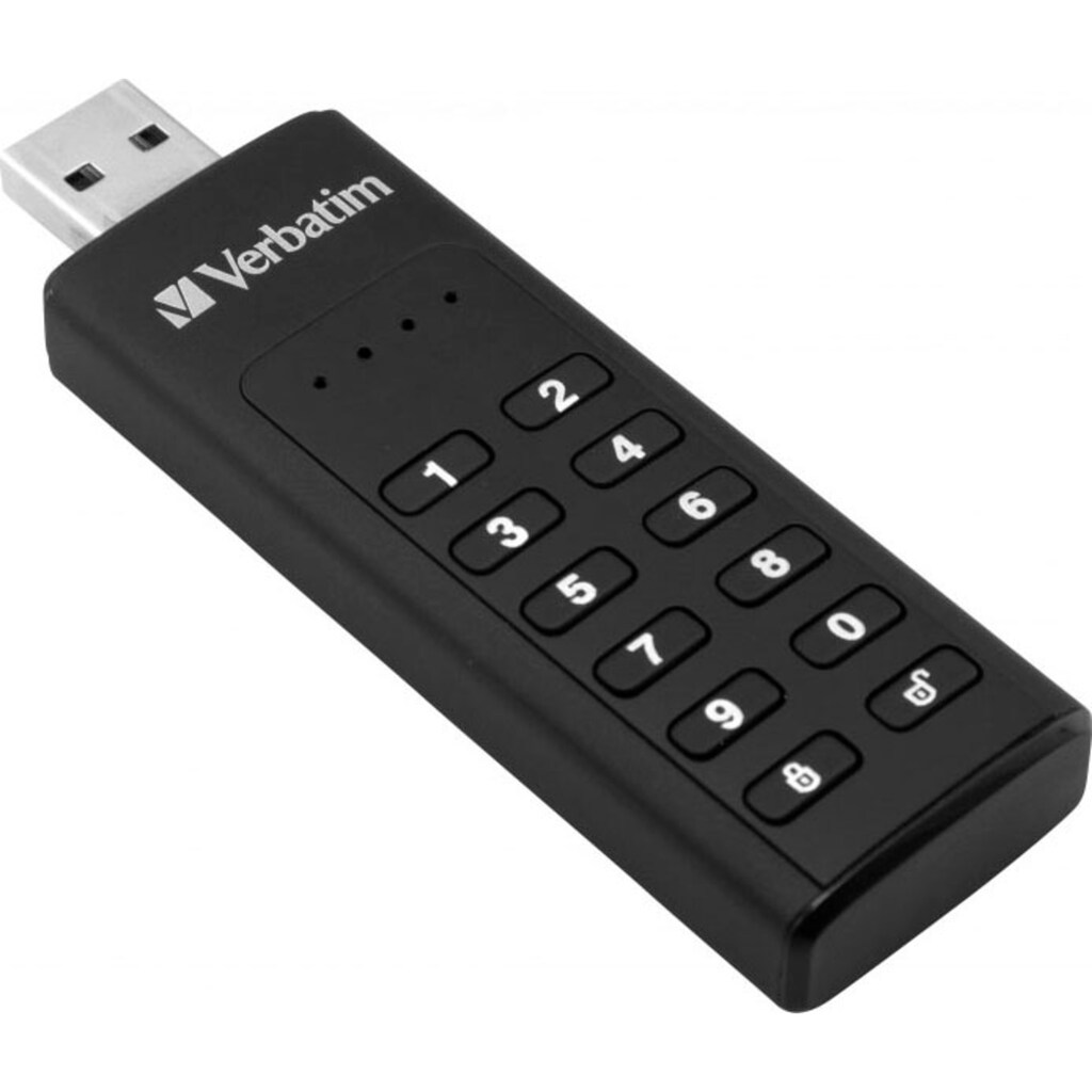 Verbatim USB-Stick »Keypad Secure USB-3.2 Gen 1«, (USB 3.2 Lesegeschwindigkeit 160 MB/s)