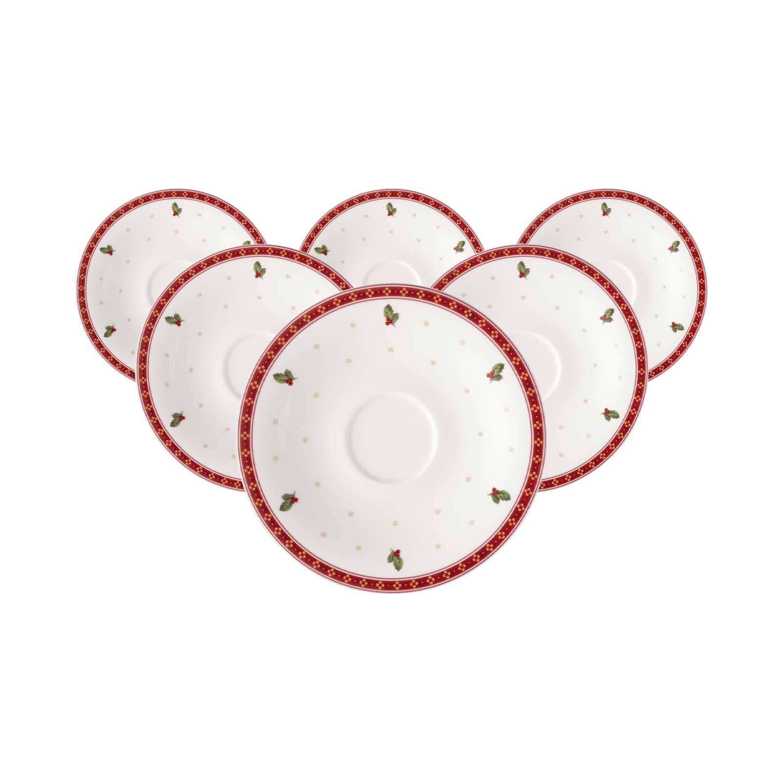 Villeroy & Boch Untertasse "Kaffeeuntertassen Toys Delight ø 16,7 cm 6er Set bunt" Mikrowellengeeignet