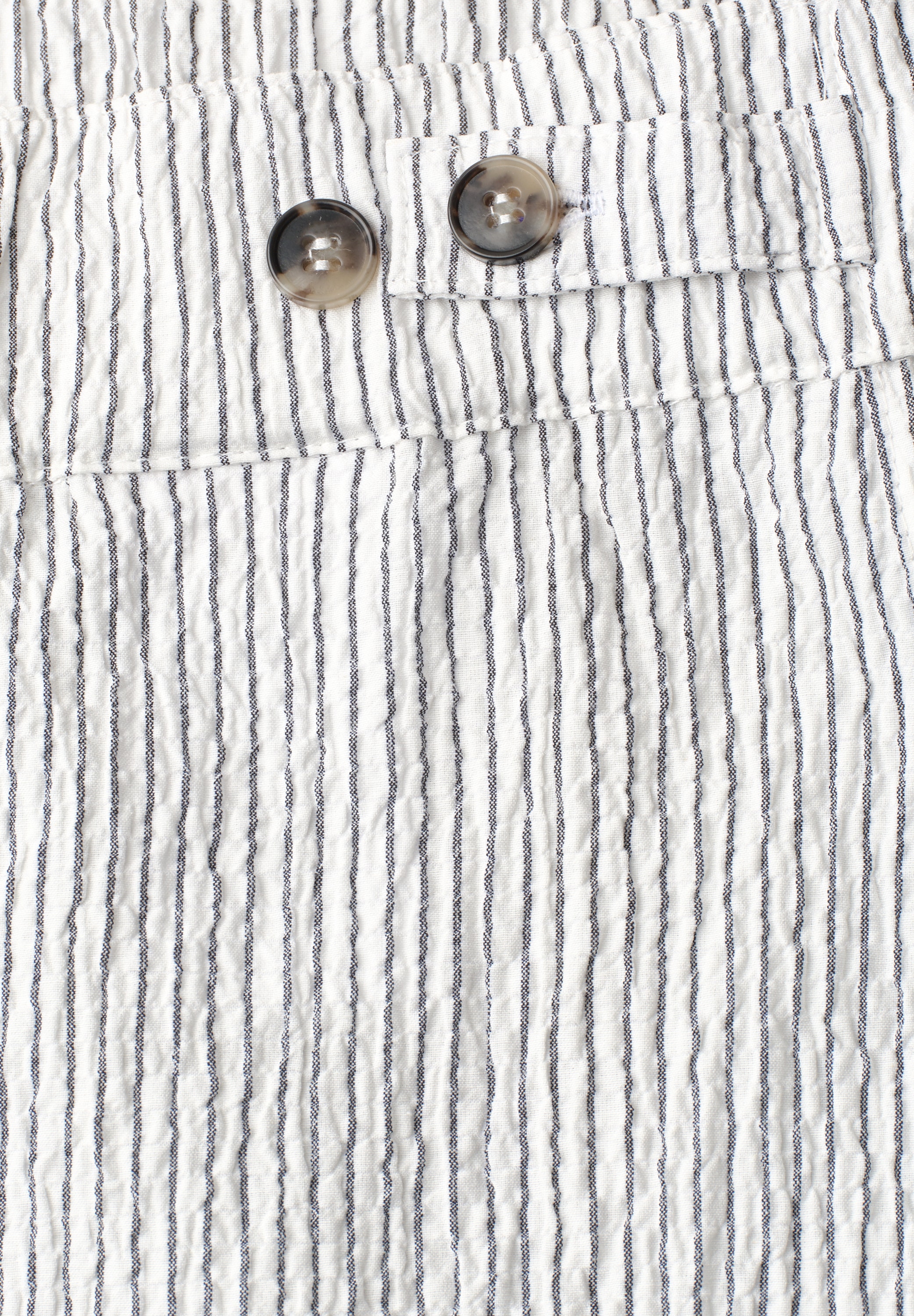 STREET ONE STUDIO Culotte  aus Seersucker-Material