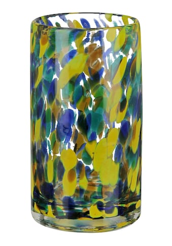 Tischvase »Zylindervase, Splash, aus Glas, Höhe ca. 14,5 cm«, (1 St.)