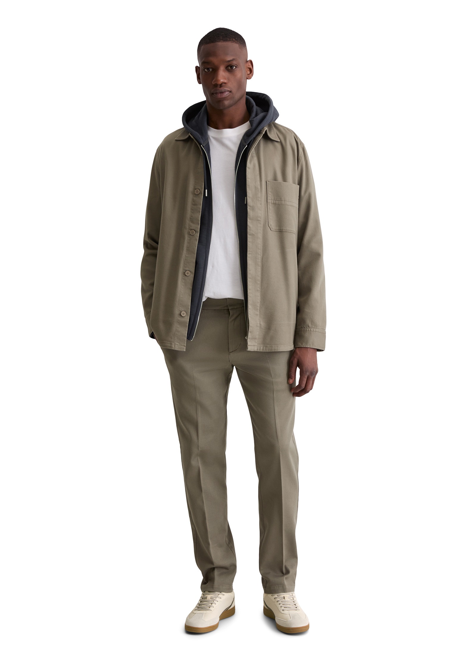 Marc O'Polo Kurzjacke »aus weichem Bio-Baumwoll-Lyocell-Mix« ohne Kapuze