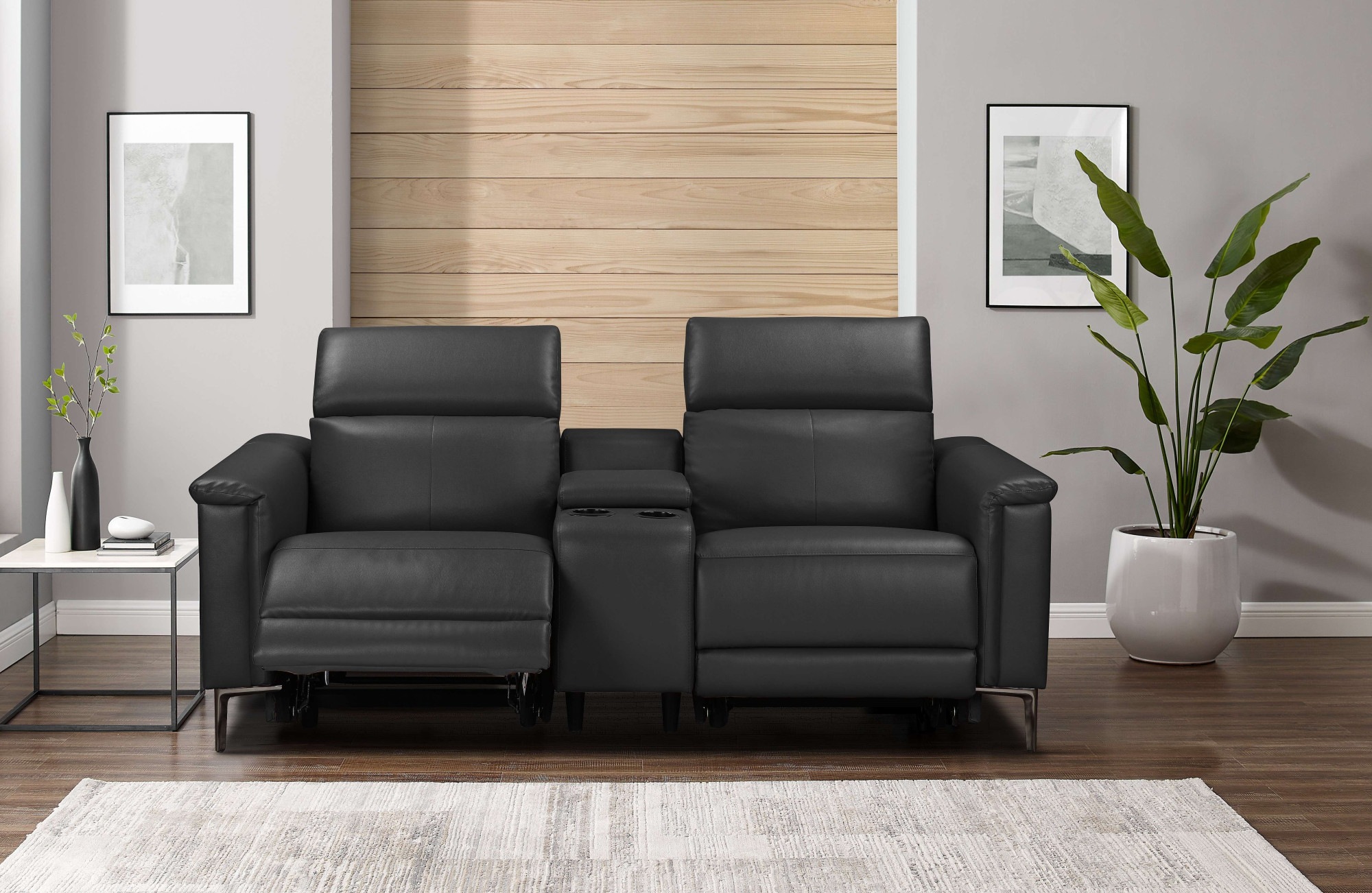 Home affaire 2-Sitzer "Lund, 2er-Kinosofa, TV-Sessel, Multimedia-Sofa, USB- günstig online kaufen