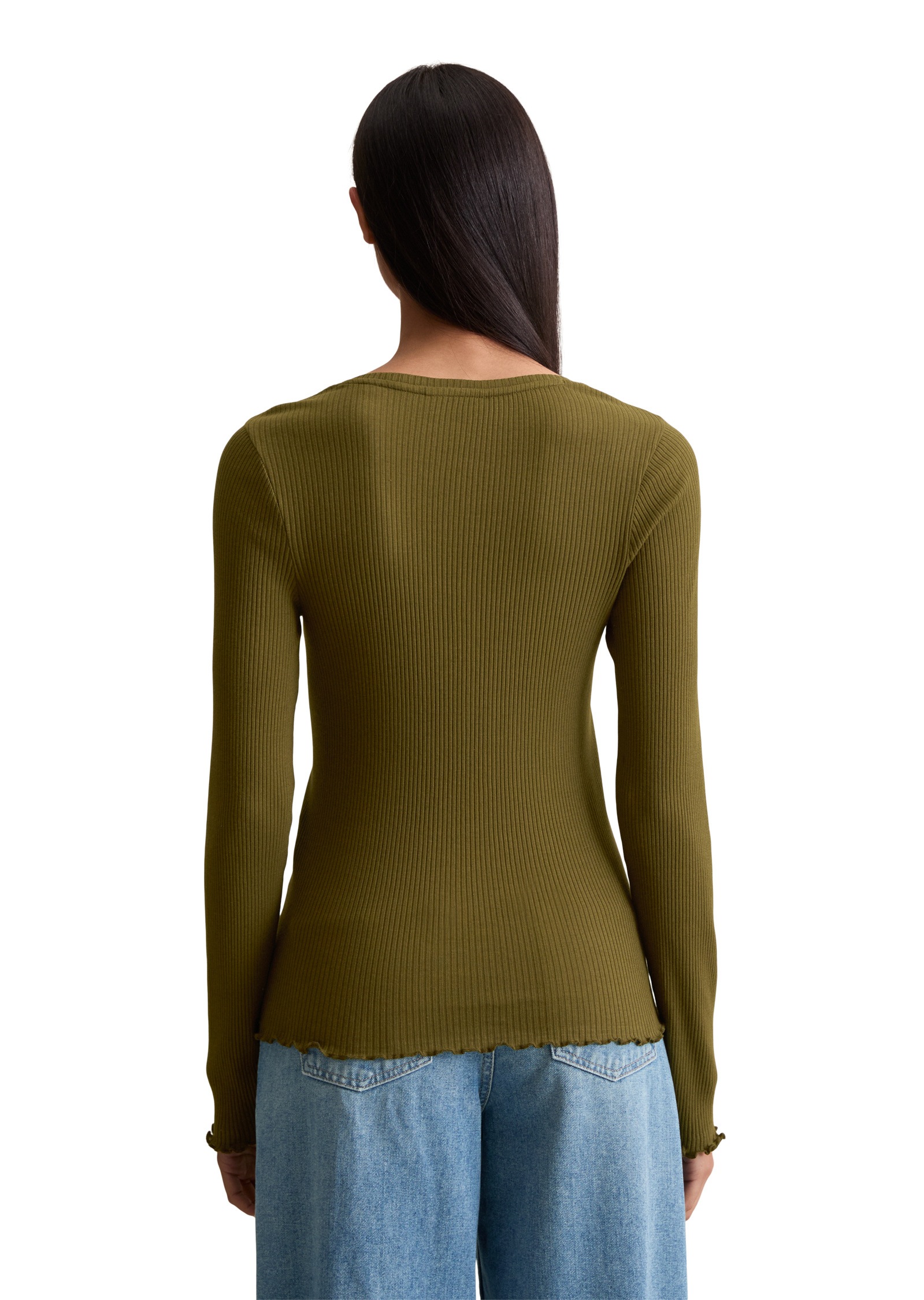 Thumbnail - Marc OPolo DENIM Langarmshirt "aus Organic-Cotton-Stretch"