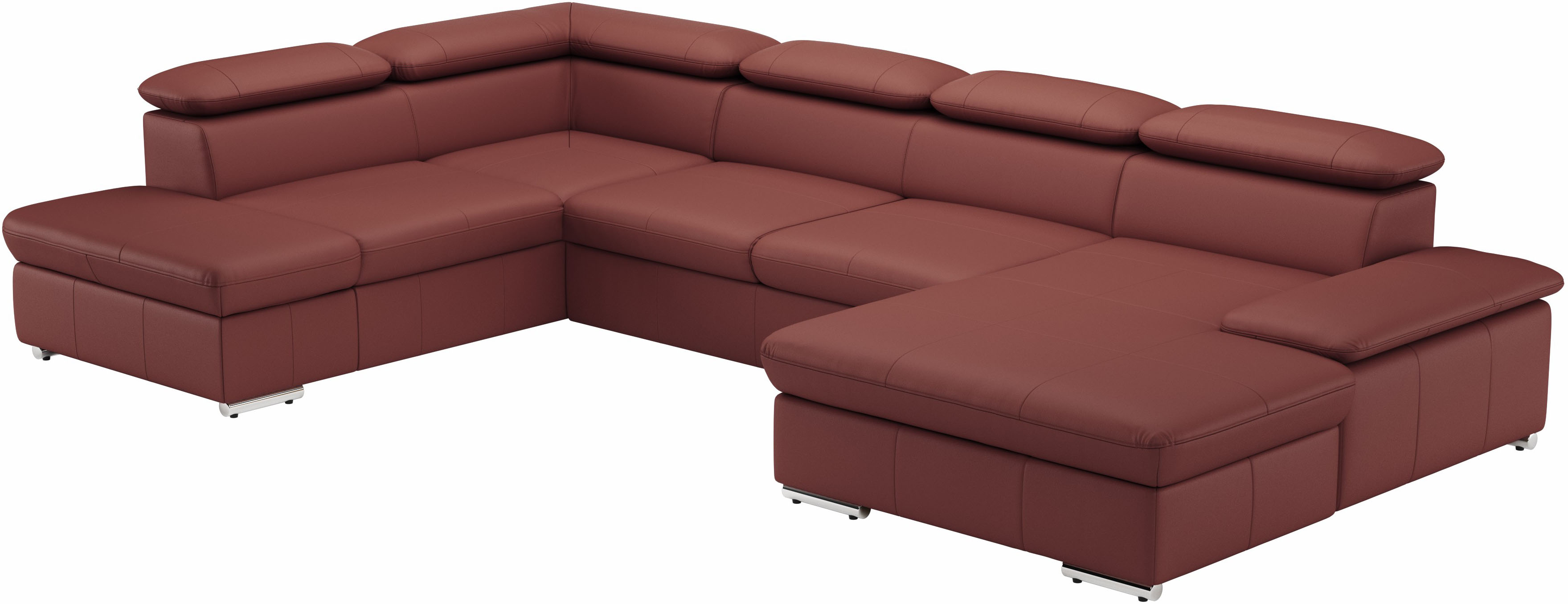 Thumbnail - sit&more Wohnlandschaft "Valantine U-Form, B: 349 cm" mit Arm- & Kopfteilverstellung, optional mit Bettfunktion