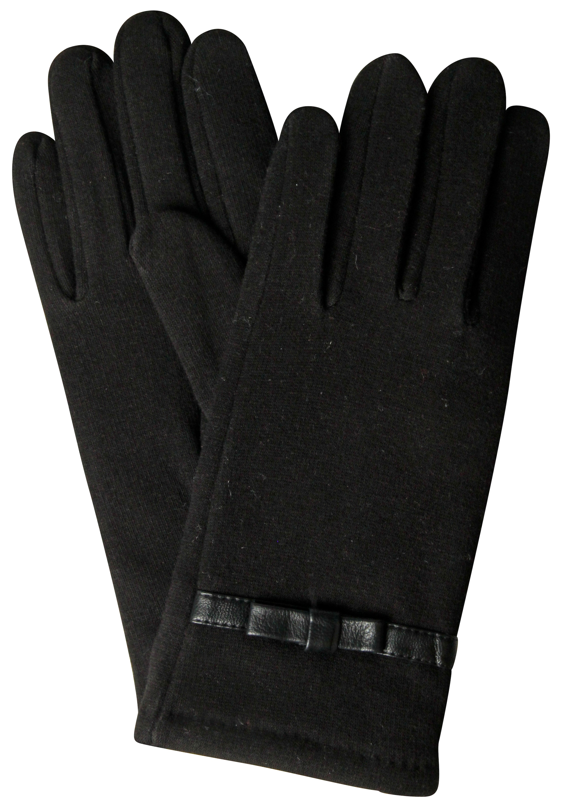 Capelli New York Strickhandschuhe 1 Paar, mit Zierschleife, Metall-Logo, Fe günstig online kaufen