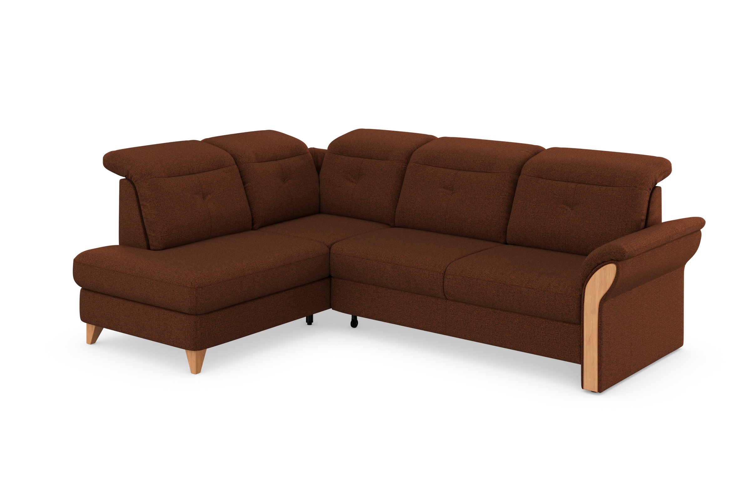 Home affaire Ecksofa "Dangast L-Form" Kopfteilverstellung, wahlweise mit mo günstig online kaufen