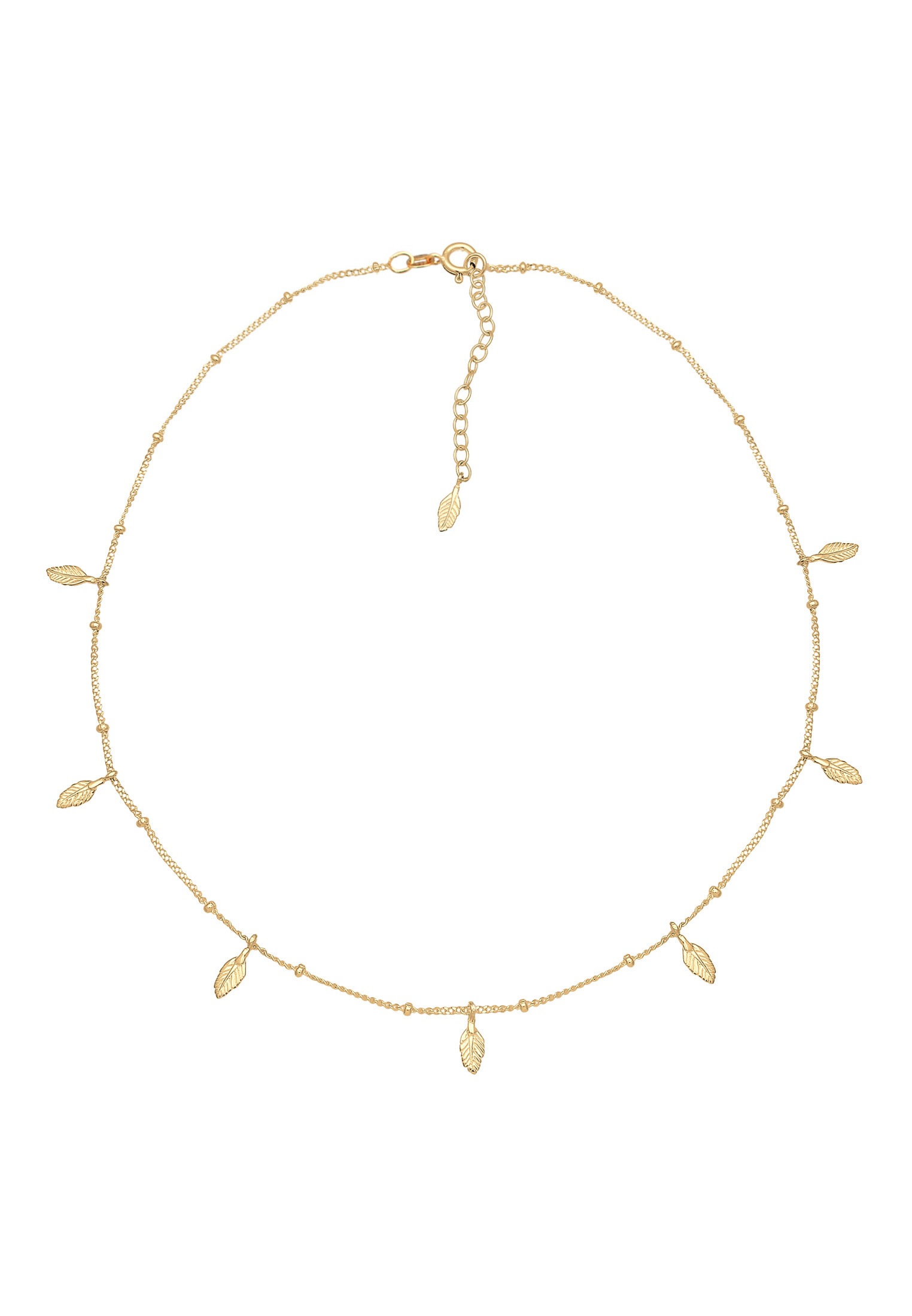 Elli Collier »Choker Kugelkette Federn Boho Trend 925er Silber«