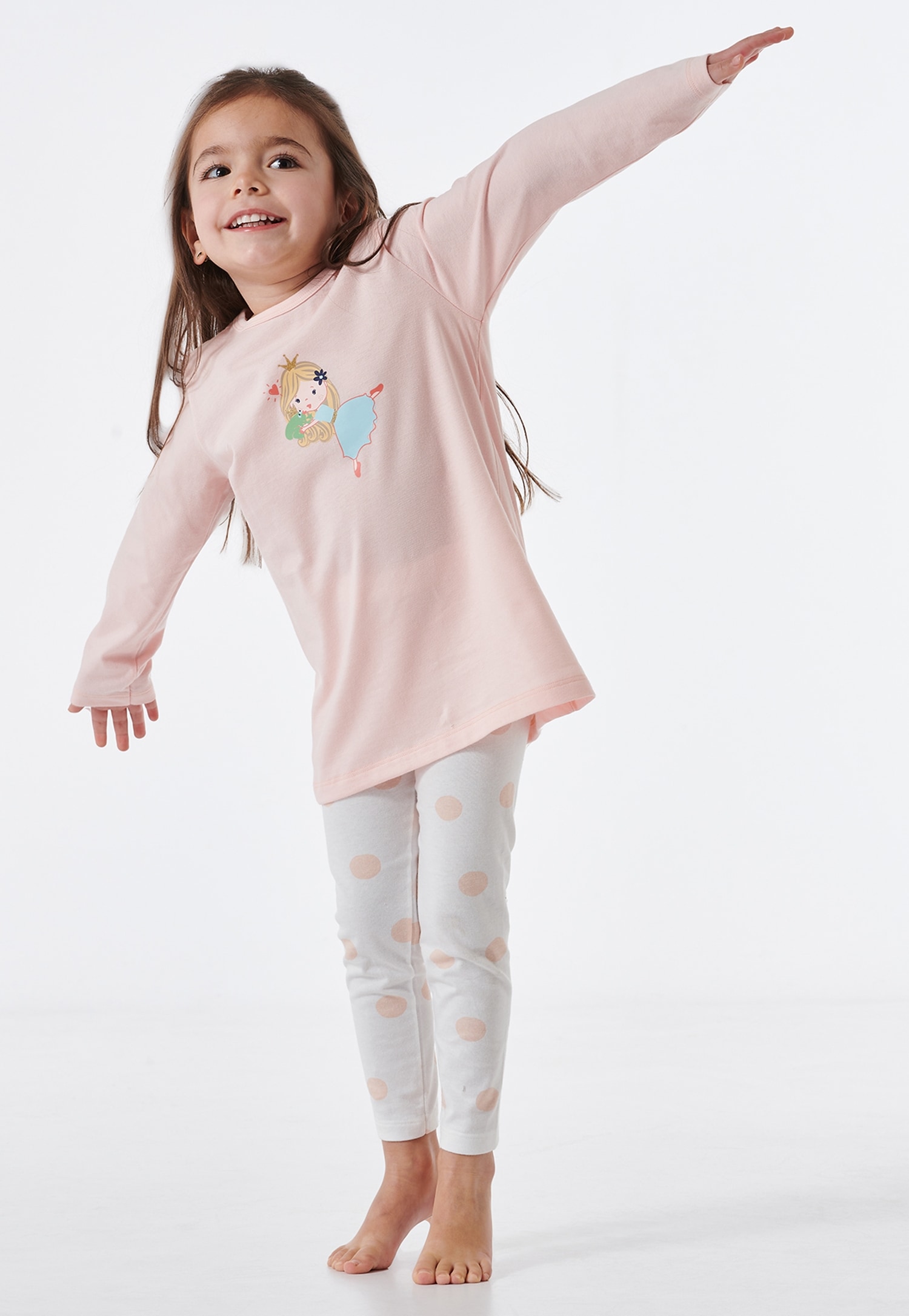 Schiesser Schlafanzug »"Casual World"«, (2 tlg.), süßes Motiv aus Prinzessin und Froschkönig