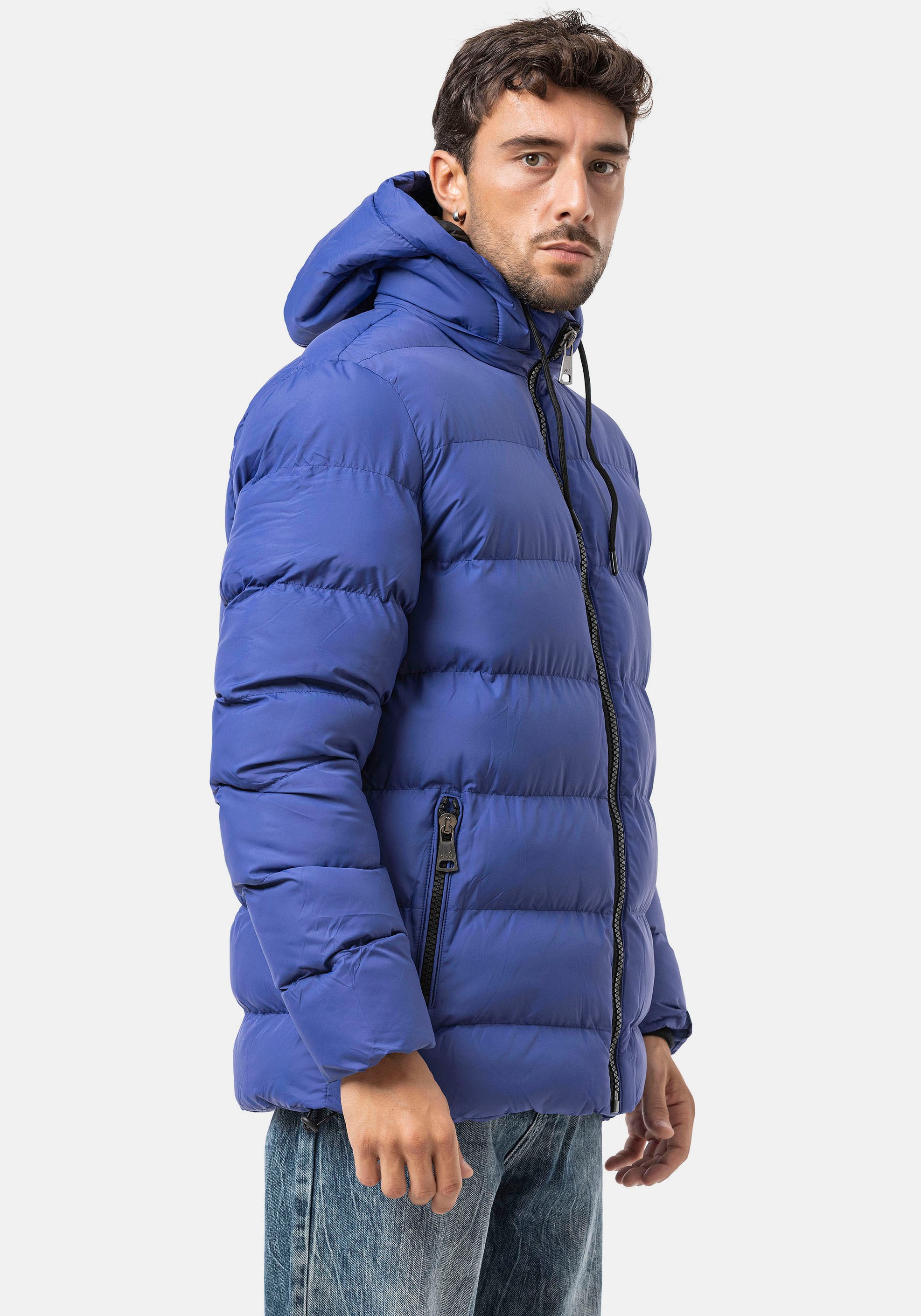 Cipo & Baxx Steppjacke mit Kapuze günstig online kaufen