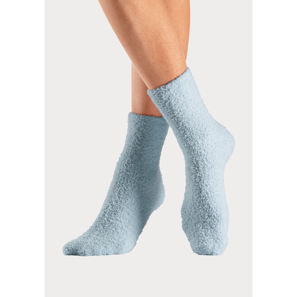 LASCANA Kuschelsocken, (Packung, 4 Paar)