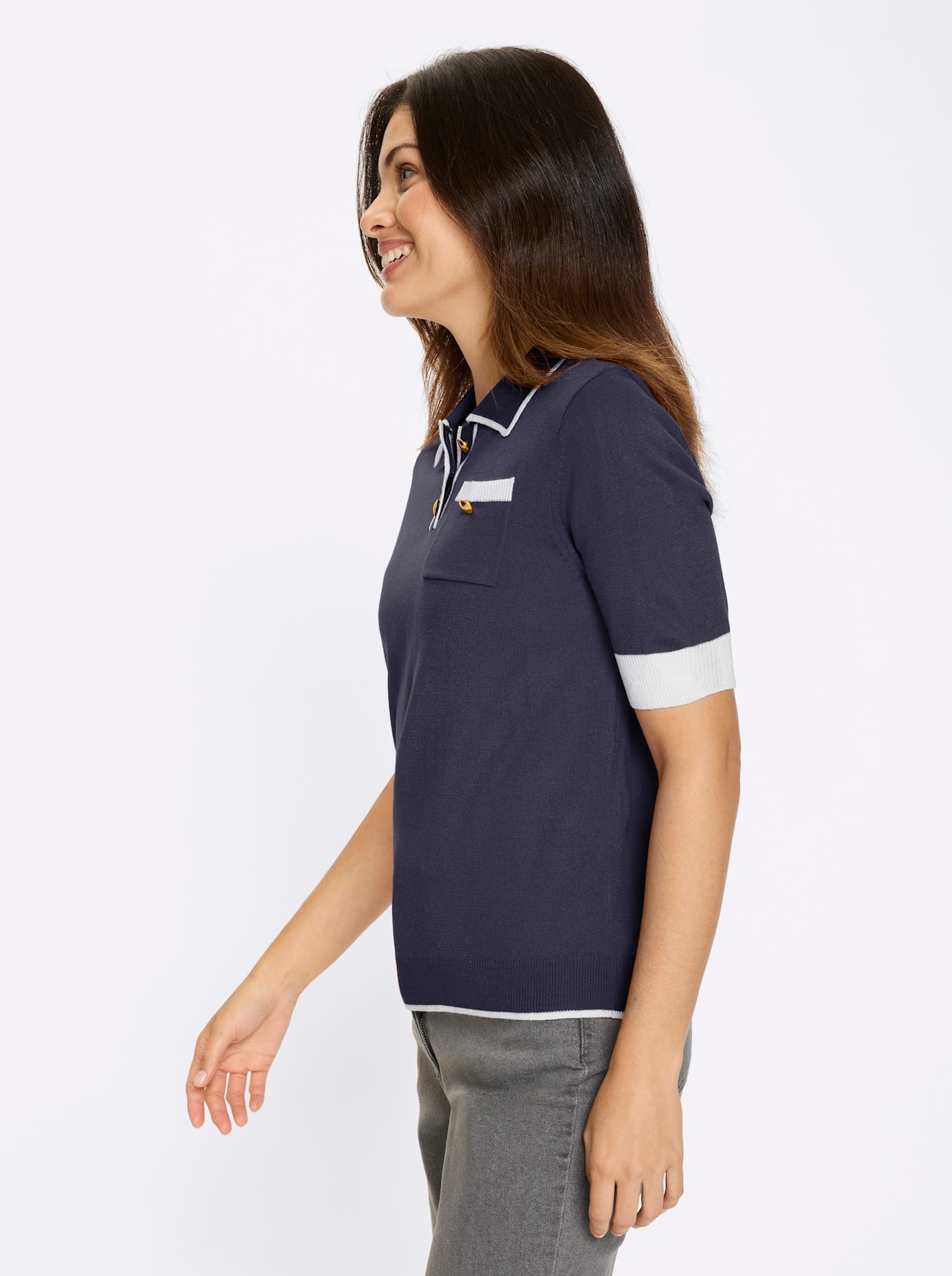 Classic Basics Kurzarmpullover »Polopullover«