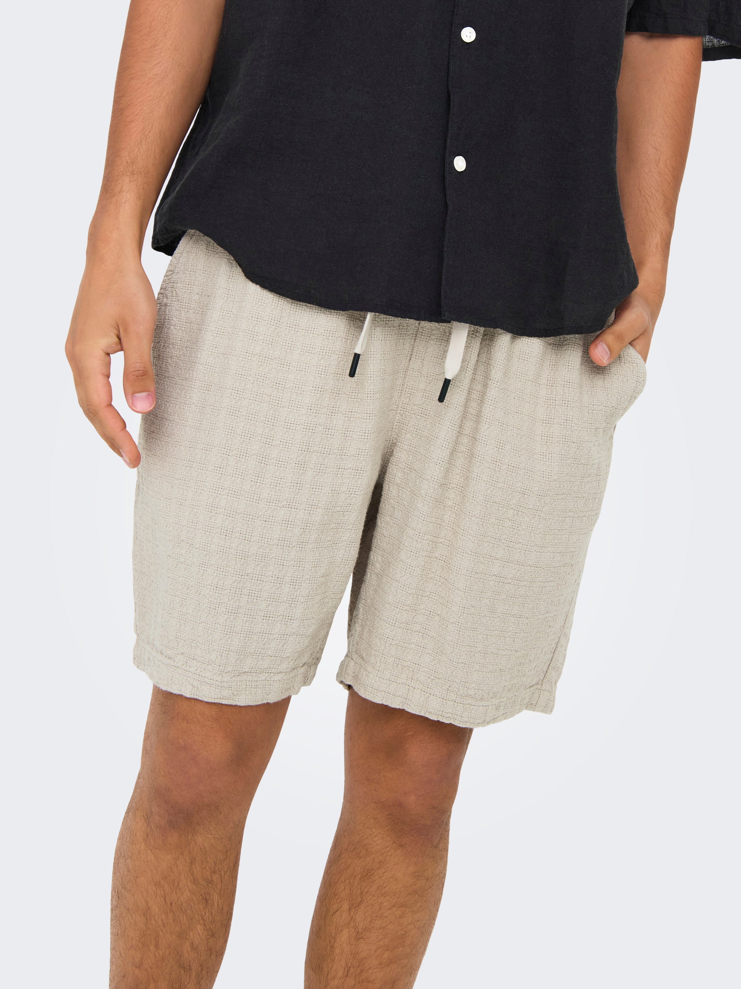 ONLY & SONS Shorts »ONSTEL LINEN LATHAM 0257 SHORTS«