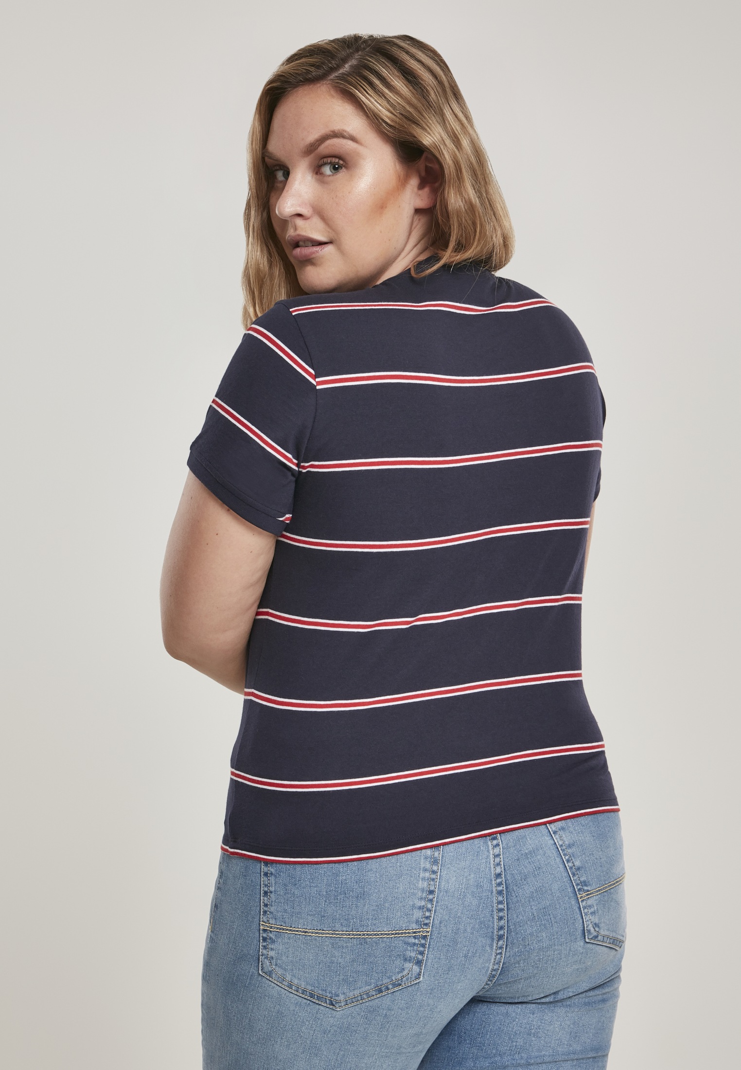 URBAN CLASSICS T-Shirt »Damen Ladies Yarn Dyed Skate Stripe Cropped Tee«, (1  tlg.) online bestellen | BAUR