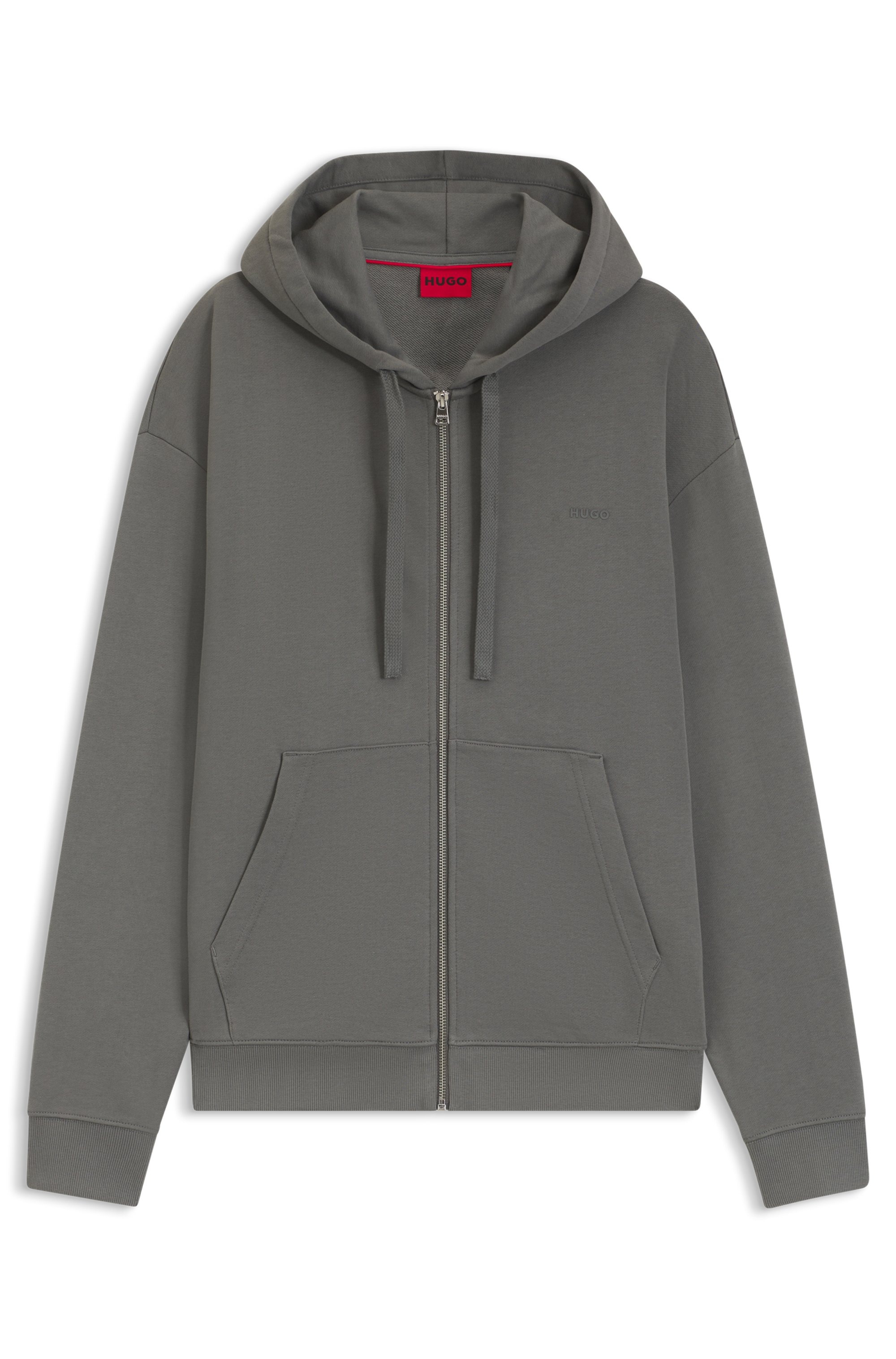 HUGO Kapuzensweatjacke Relaxed Fit, Kapuze, Taschen günstig online kaufen